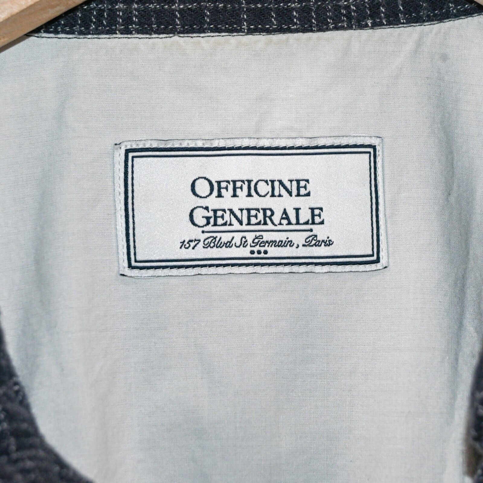 Officine Generale Officine Generale Button Down Flannel Shirt blue check Size US S / EU 44-46 / 1 - 2 Thumbnail