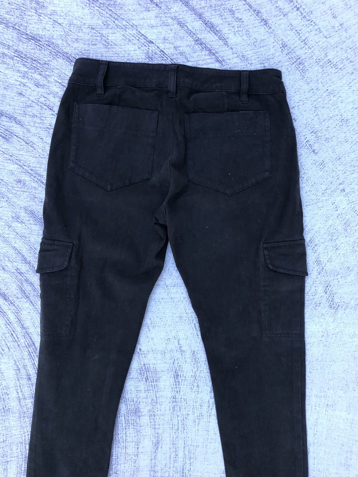 Japanese Brand Black Trousers Cargo Pants Skinny Fit Multipocket Size US 28 / EU 44 - 13 Thumbnail