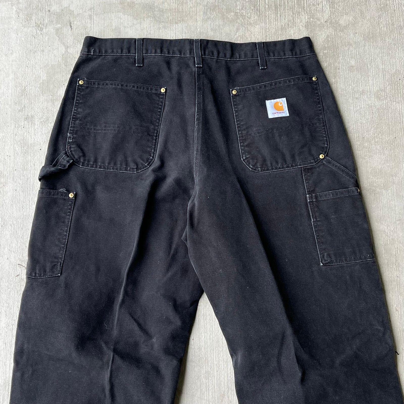 Carhartt × Vintage Carhartt black double knee work wear carpenter pants Size US 35 - 6 Thumbnail