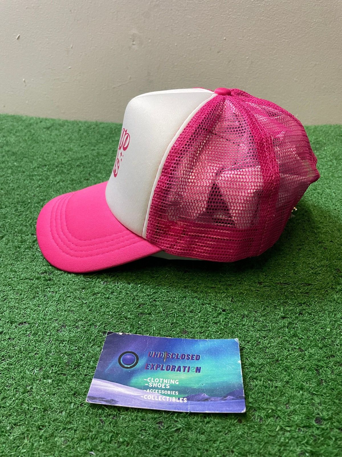 Vintage Let’s go girls pink and white hat Size ONE SIZE - 3 Thumbnail
