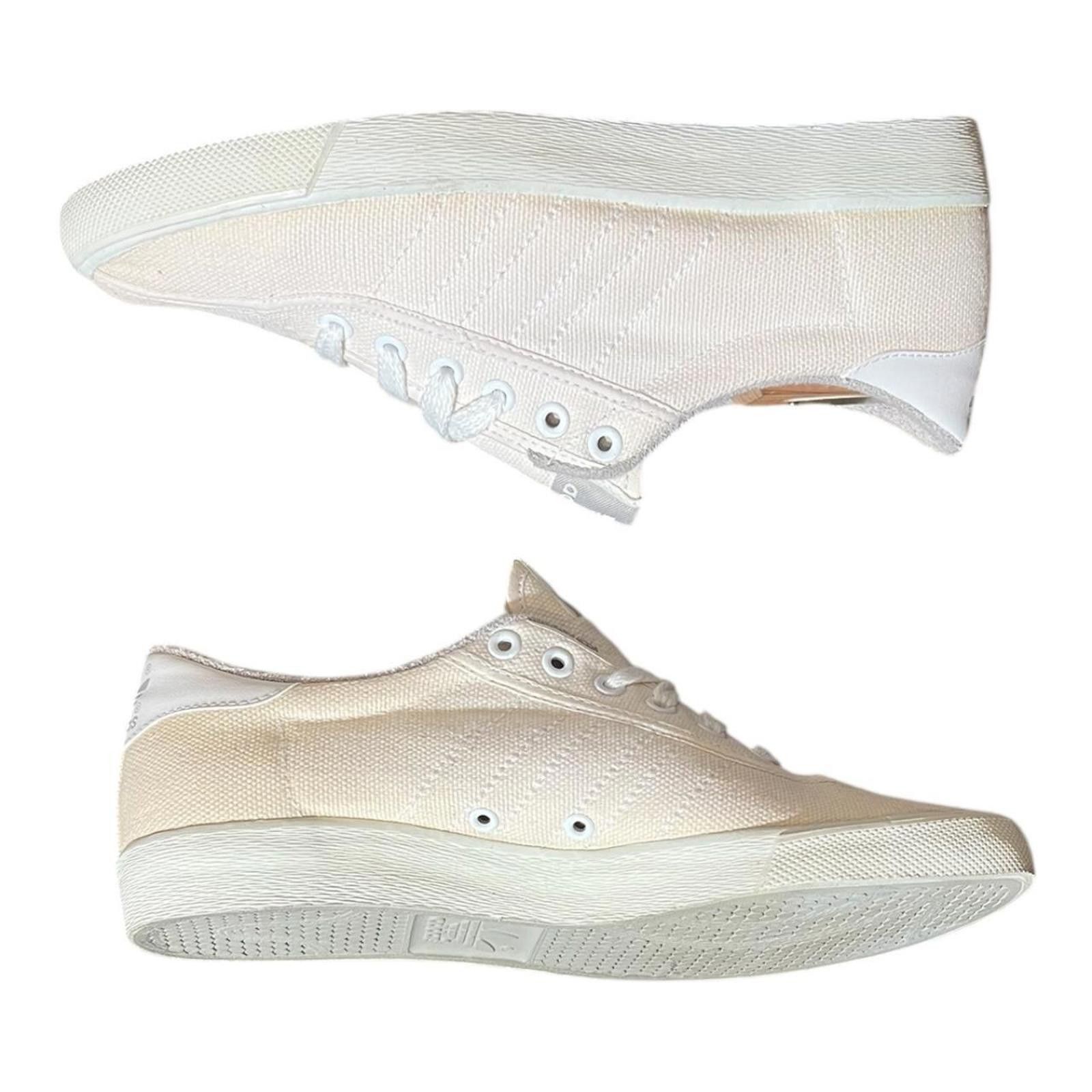 Adidas Vintage 70/80s Adidas White Canvas Tennis Shoe Size US 9 / IT 39 - 3 Thumbnail
