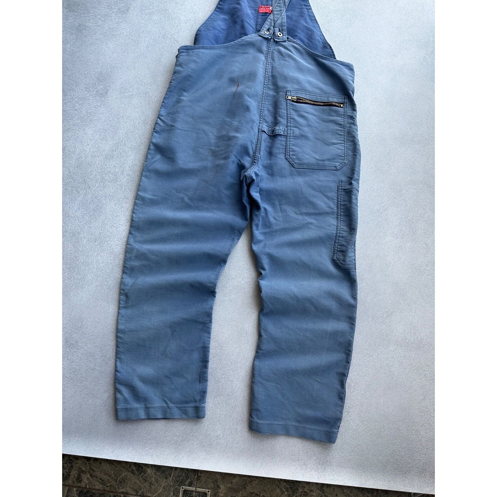 Vintage VTG Adolph Lafont French Workwear Overall Suit 60-70s Size 54L - 10 Thumbnail