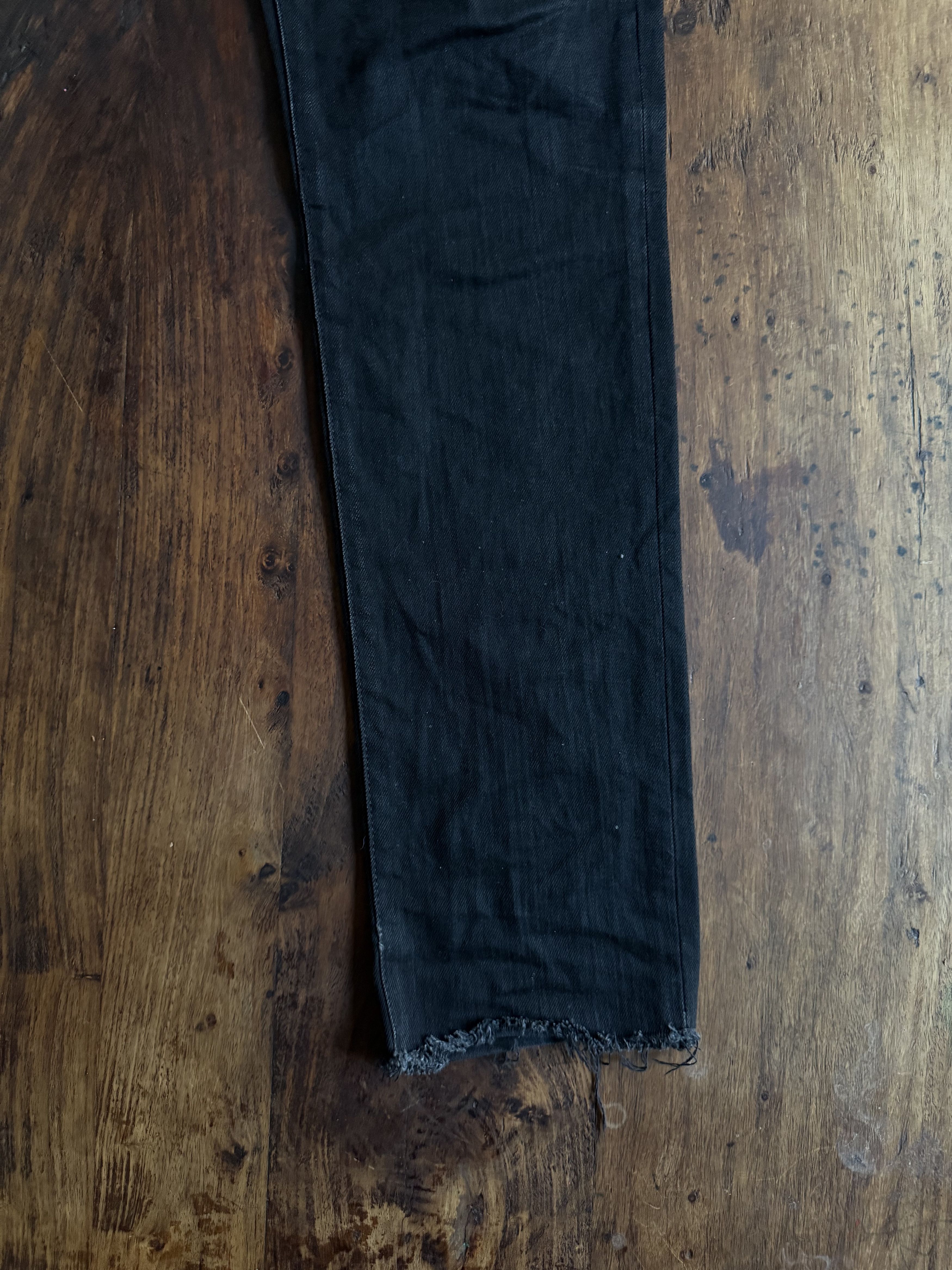 Saint Laurent Paris Hedi Slimane Saint Laurent D10 – Japan Denim, Raw Hem Finish Size US 32 / EU 48 - 6 Thumbnail