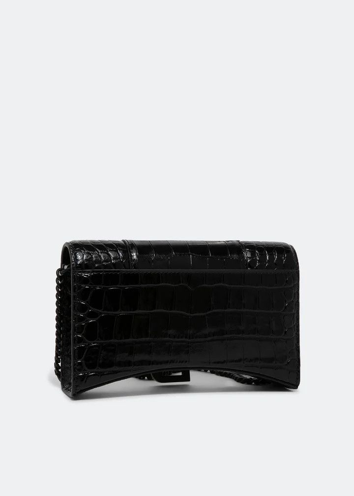 Balenciaga o1bcso1str0126 Size: OS / Hourglass Wallet On Chain Black Size ONE SIZE - 3 Thumbnail