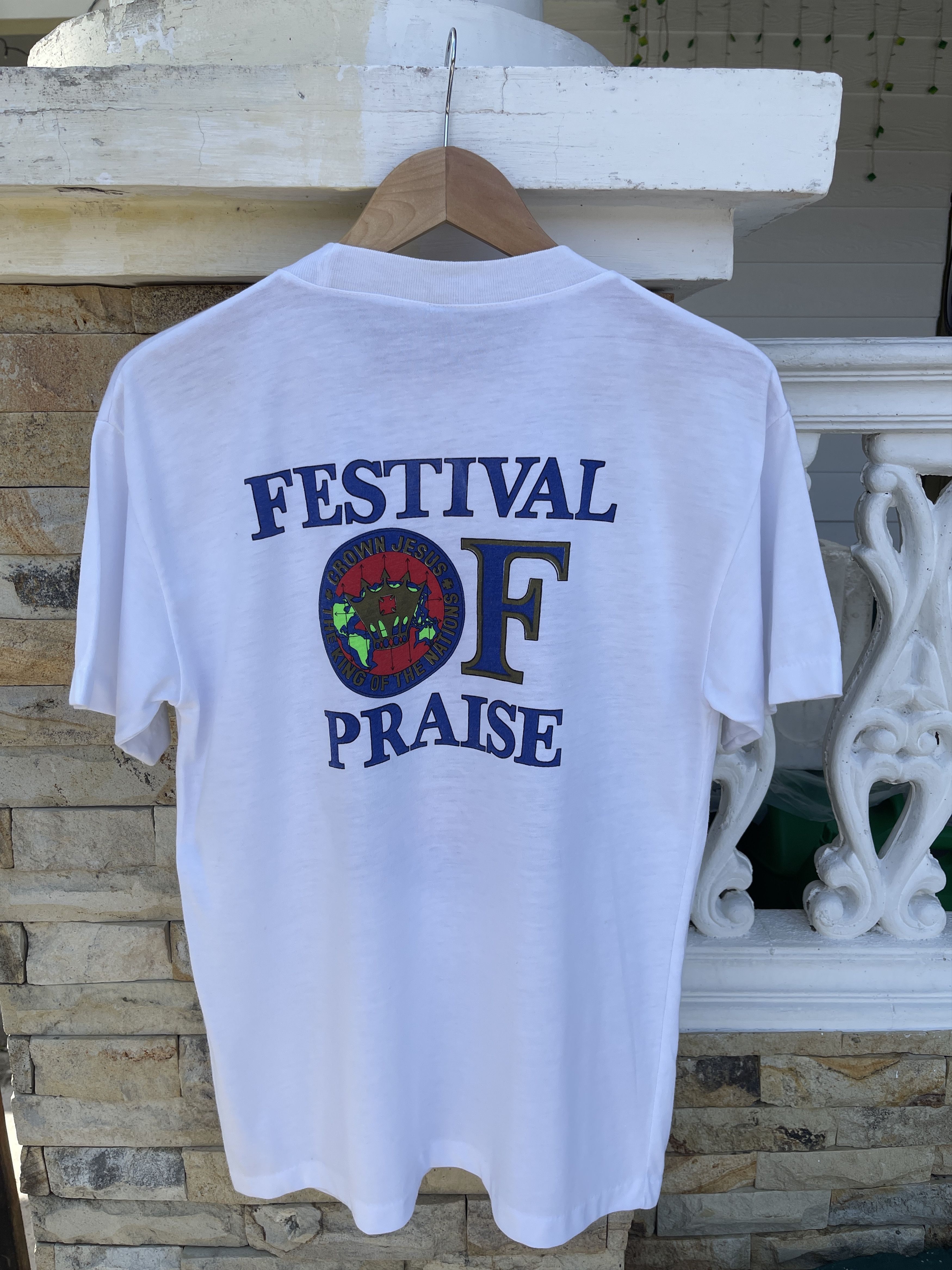 Other Last Drop🔥Rare🔥Vintage 90s Jesus Festival Of Praise T-Shirt Size US M / EU 48-50 / 2 - 3 Thumbnail