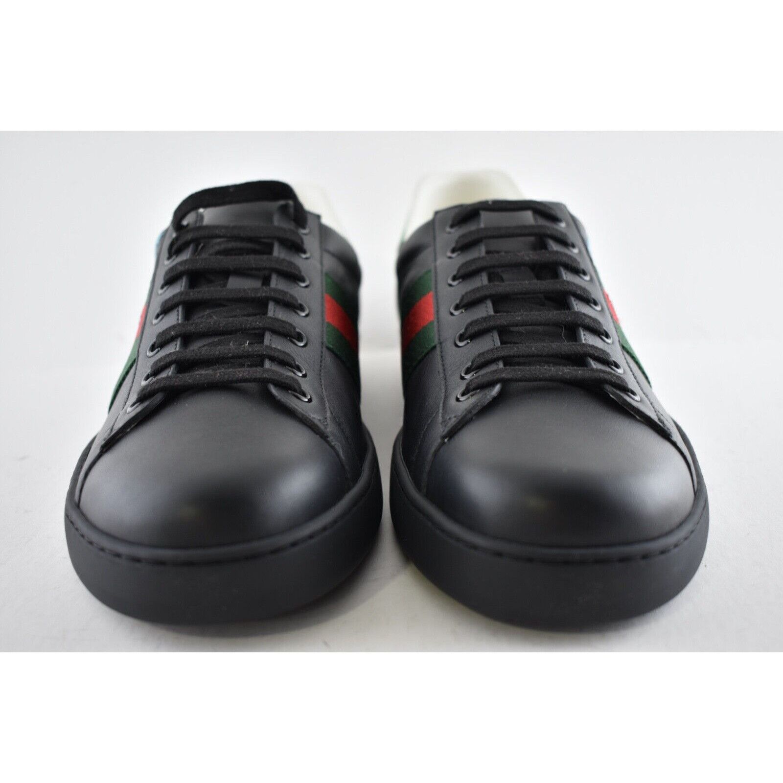 Gucci Gucci Mens Freya Hartas Ace Black Leather Flat Low Size US 13 / EU 46 - 5 Thumbnail