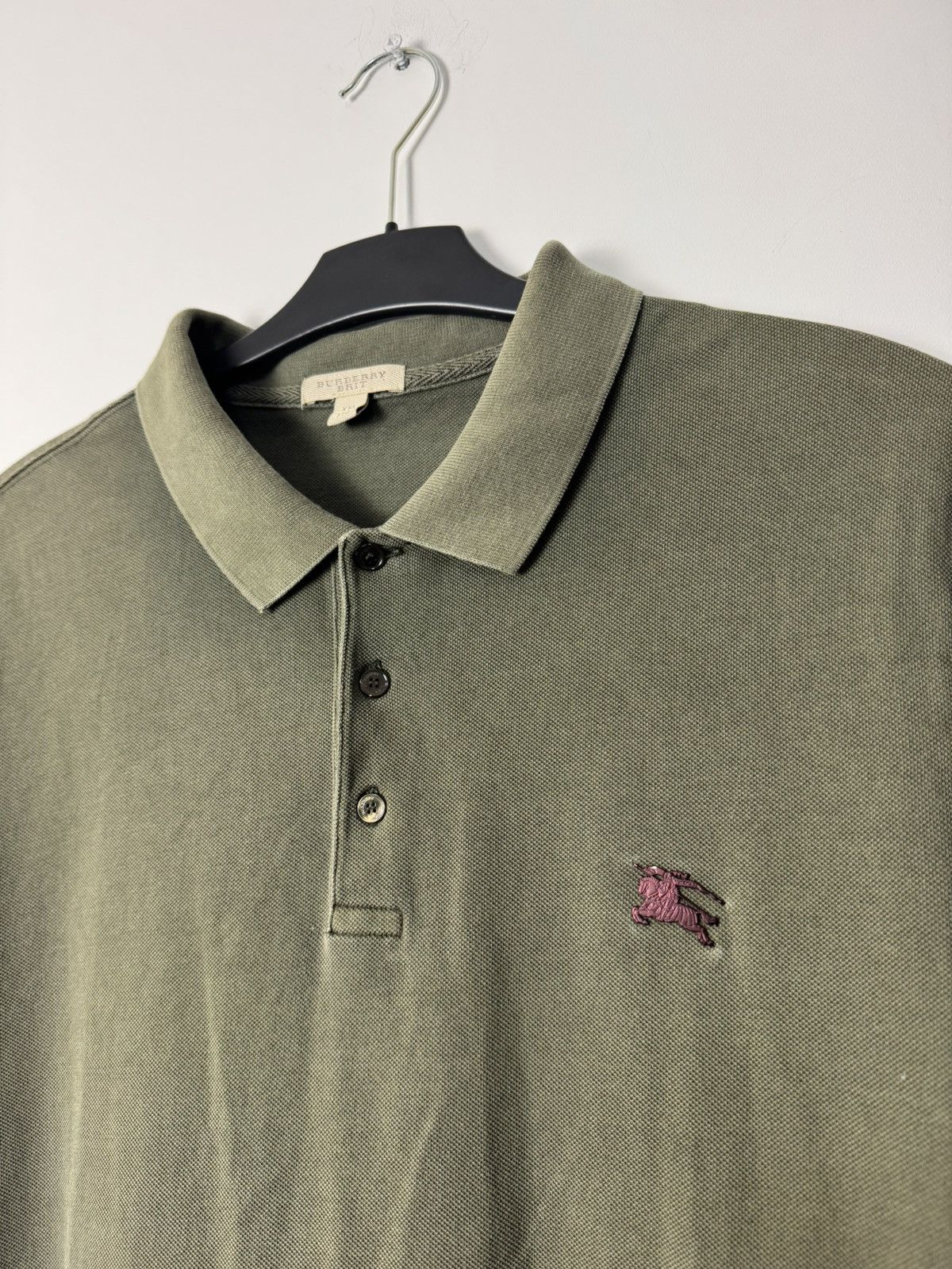Burberry Burberry Polo big logo luxury designer olive Size US XXL / EU 58 / 5 - 5 Thumbnail