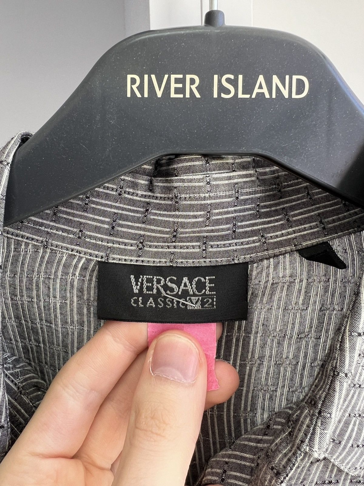 Versace × Vintage Vintage Versace V2 Luxury Button up Shirt Size US L / EU 52-54 / 3 - 7 Thumbnail