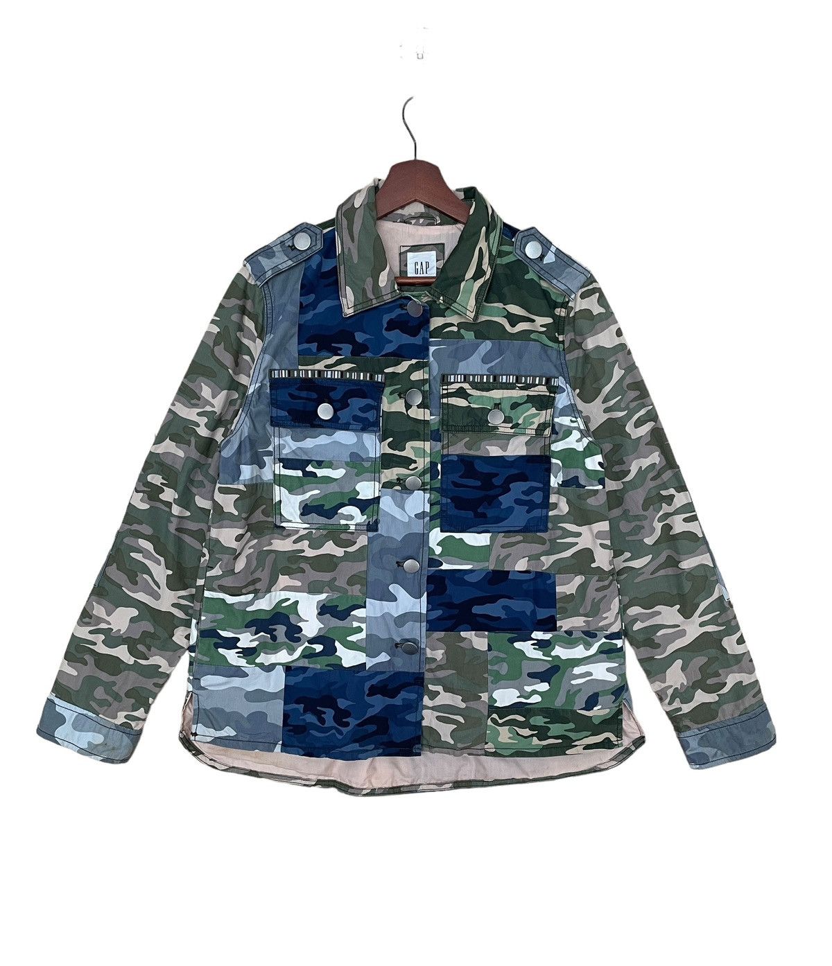 Gap Vintage Brand Gap Patchwork Shirt 2000s Size US M / EU 48-50 / 2 - 1 Thumbnail