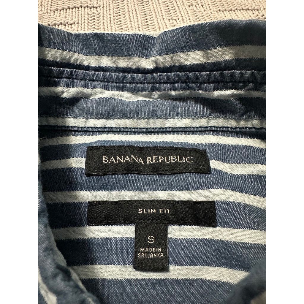 Banana Republic Banana Republic blue striped slim fit button down size S Size US S / EU 44-46 / 1 - 5 Thumbnail