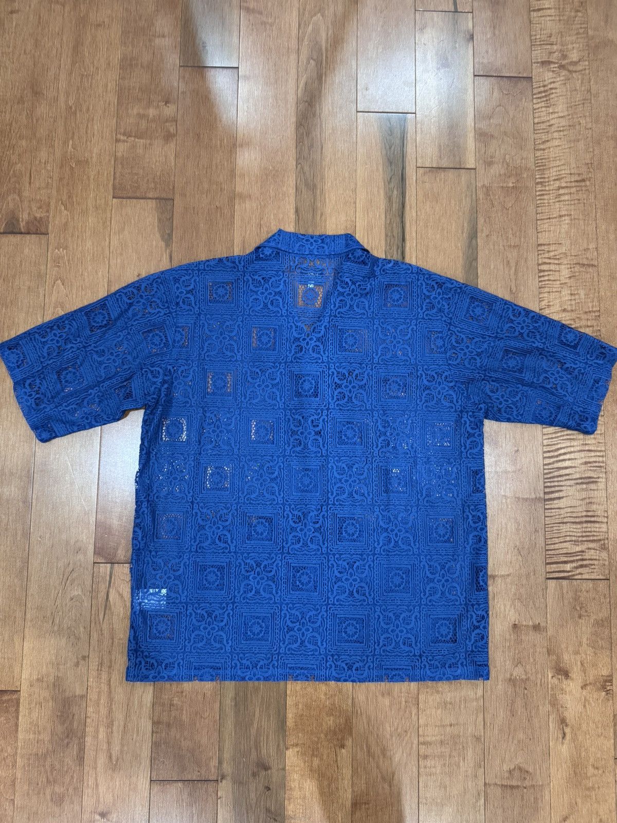 Needles Needles Cabana Blue Lace Shirt Size US L / EU 52-54 / 3 - 4 Thumbnail