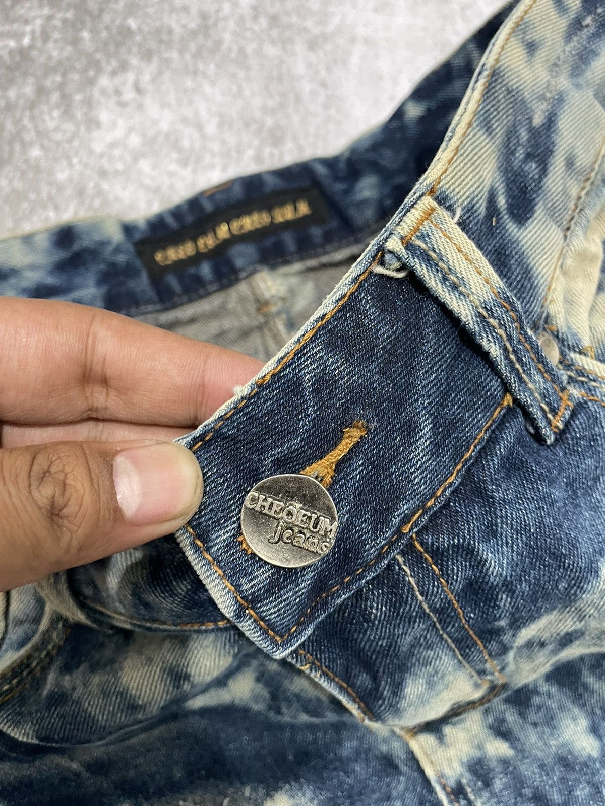 Hysteric Glamour × If Six Was Nine × Le Grande Bleu (L.G.B.) 2000s distress sea wash japan denim pants y2k style Size US 33 - 5 Thumbnail
