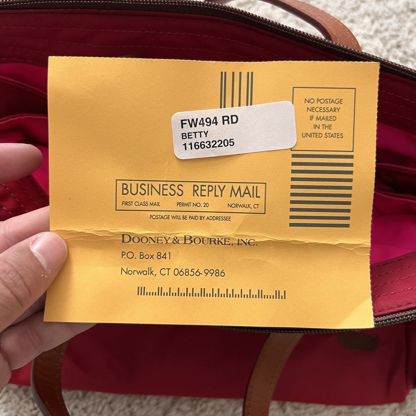 Dooney & Bourke Dooney & Bourke Vintage Betty Tote Satchel w/Leather Accent Size ONE SIZE - 12 Thumbnail