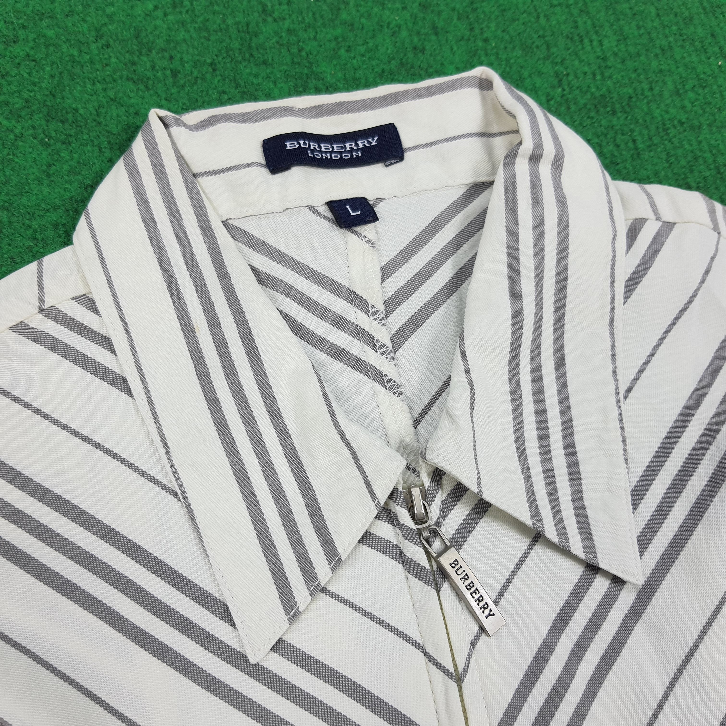 Burberry × Vintage Vintage Burberry London Striped shirt Size S / US 4 / IT 40 - 4 Thumbnail