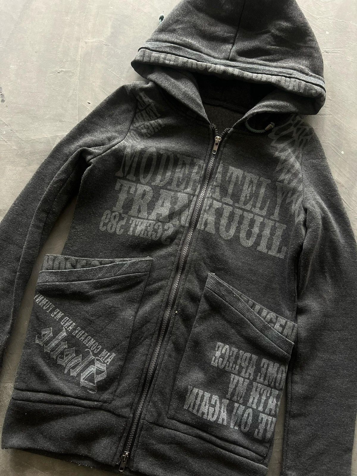 Japanese Brand Y2K Angel Cross Zipper Hoodie Size S / US 4 / IT 40 - 3 Thumbnail