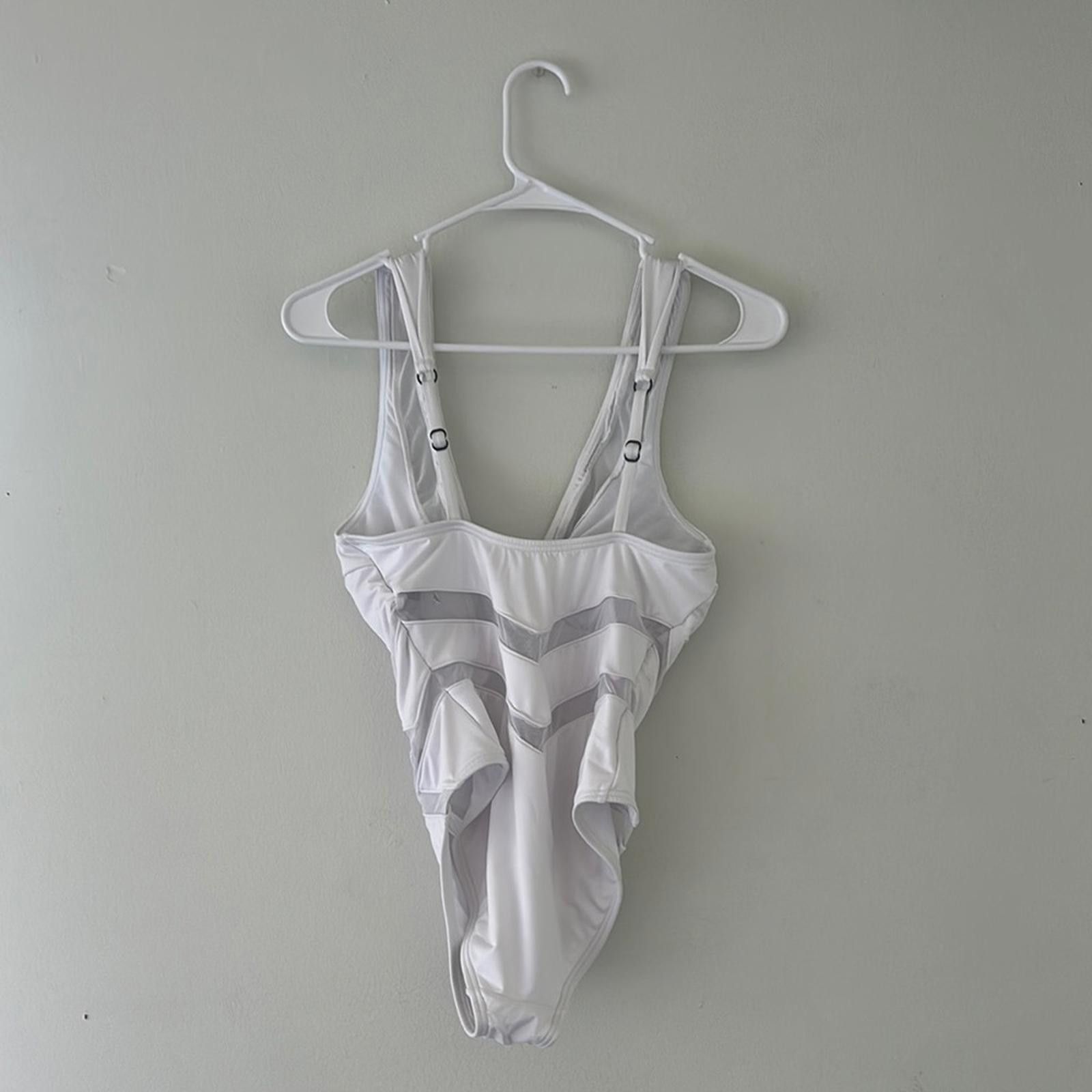 Kenneth Cole Kenneth Cole White One Piece Swimsuit Size ONE SIZE - 3 Thumbnail