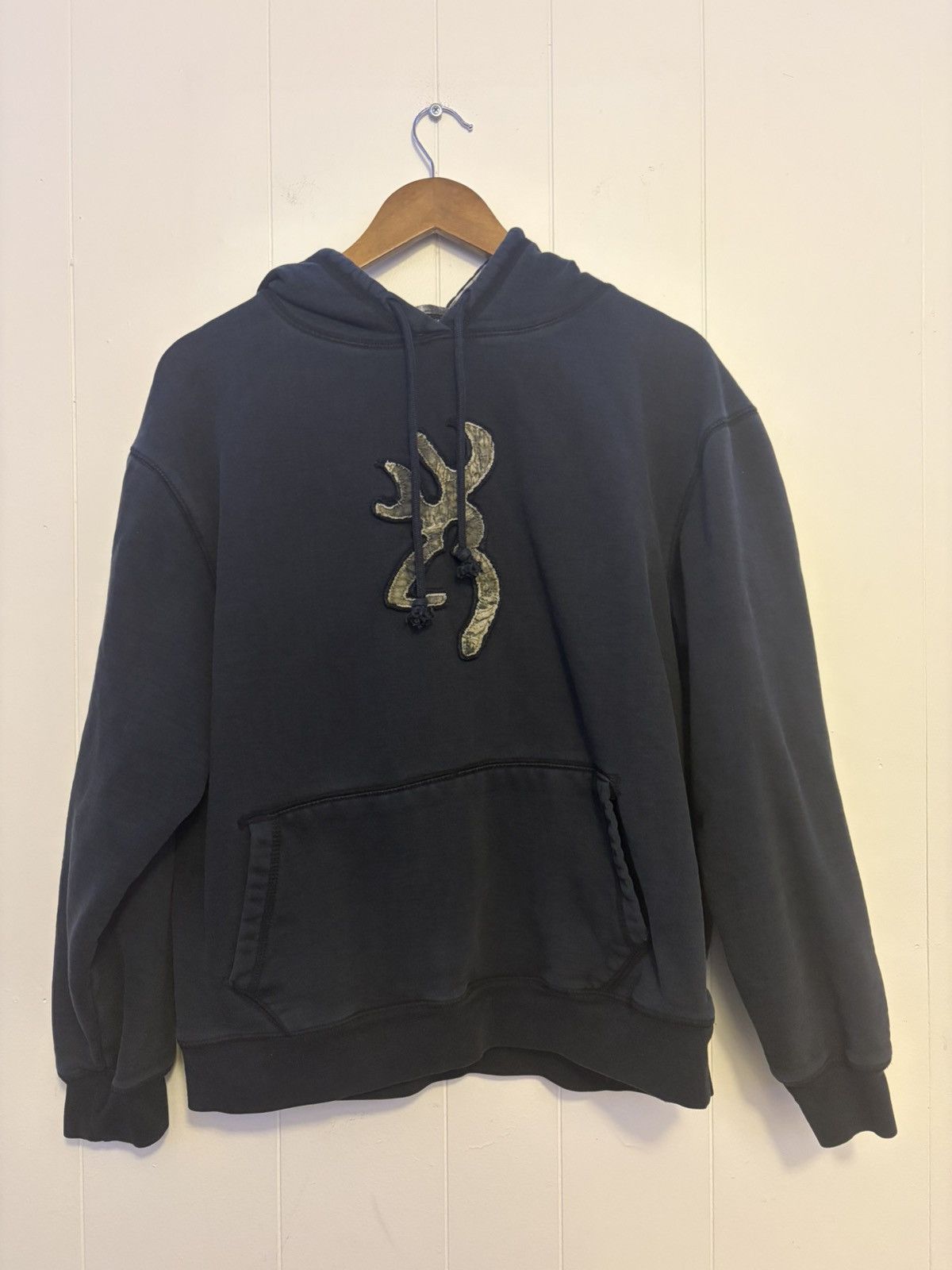 Vintage Browning black camo hoodie Size US L / EU 52-54 / 3 - 1 Thumbnail