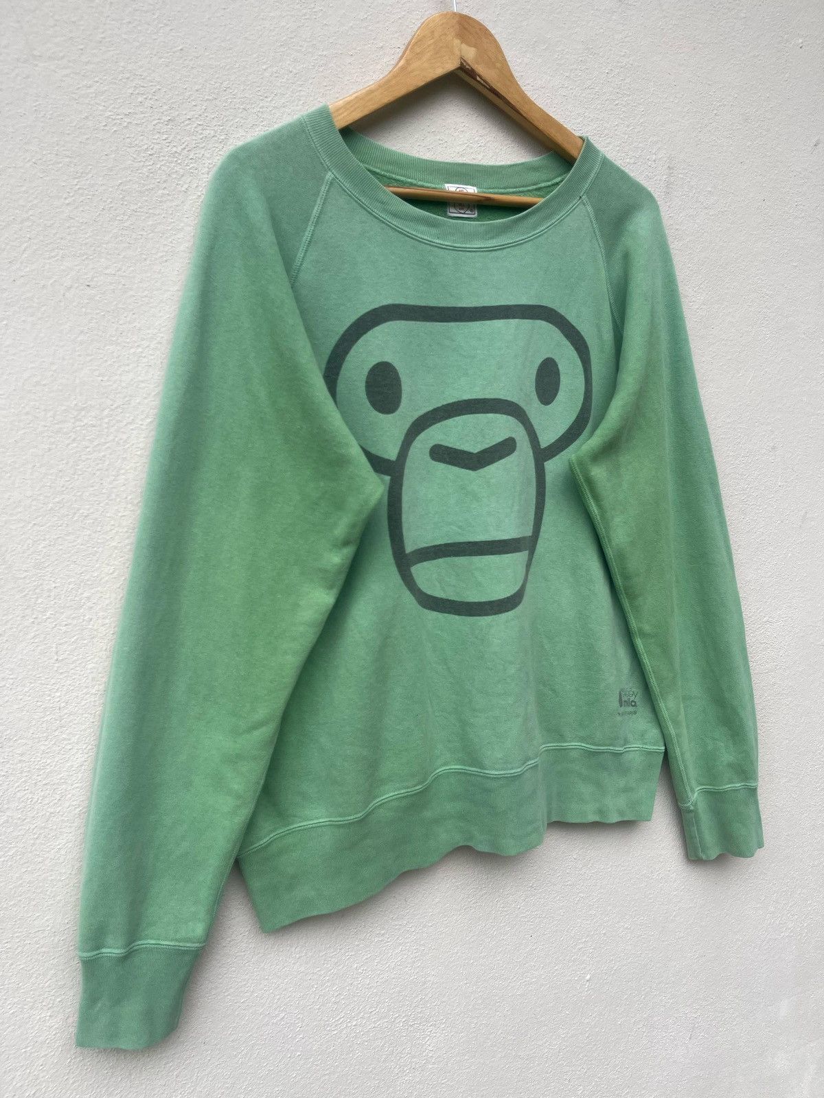 Bape × Nigo Vintage Baby Milo By A Bathing Ape Crewneck Sweatshirt Size US M / EU 48-50 / 2 - 8 Thumbnail