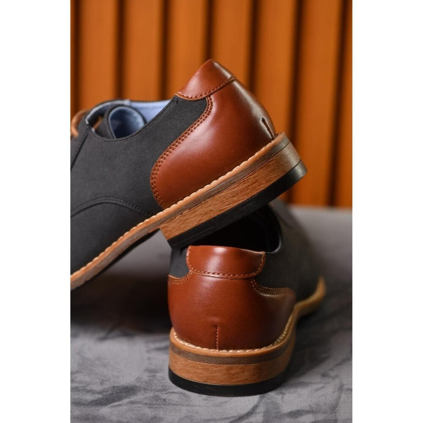 Perry Ellis Perry Ellis Portfolio Ultra Foam Winston | Grey/Leather Size US 7.5 / EU 40-41 - 5 Thumbnail