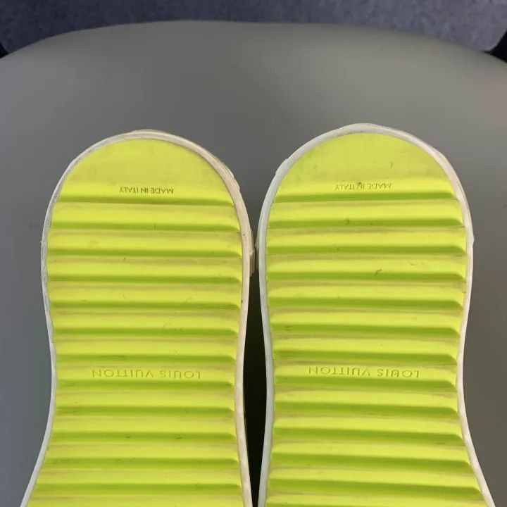 Louis Vuitton Louis Vuitton Time Out White Yellow Sneakers -2508 Size US 6 / IT 36 - 8 Thumbnail