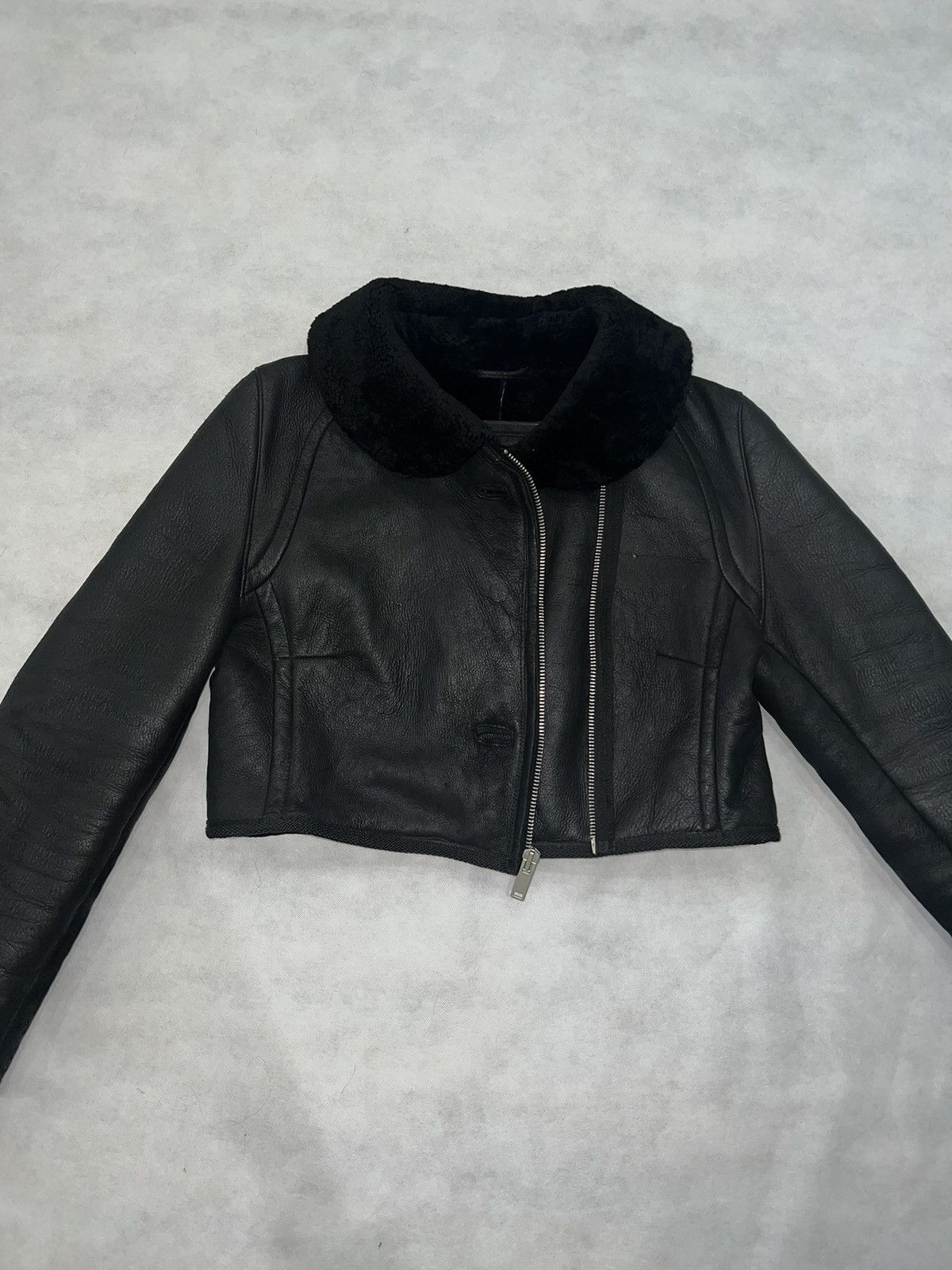 Tiger of Sweden × Vintage Cropped fur jacket Size S / US 4 / IT 40 - 1 Thumbnail