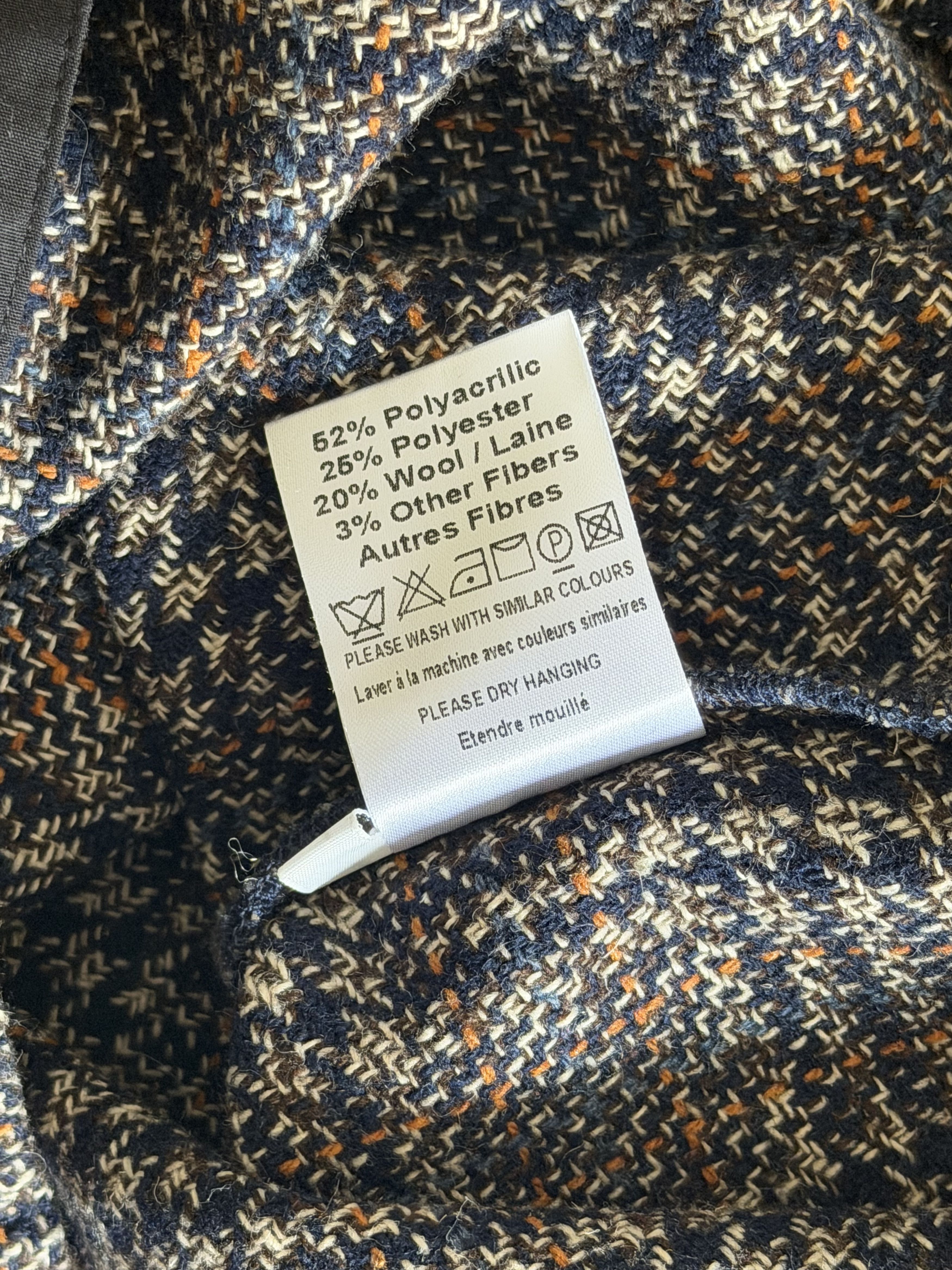 Libertine-Libertine Brown Blue Orange Plaid Flannel Shirt Jacket Size US L / EU 52-54 / 3 - 6 Thumbnail