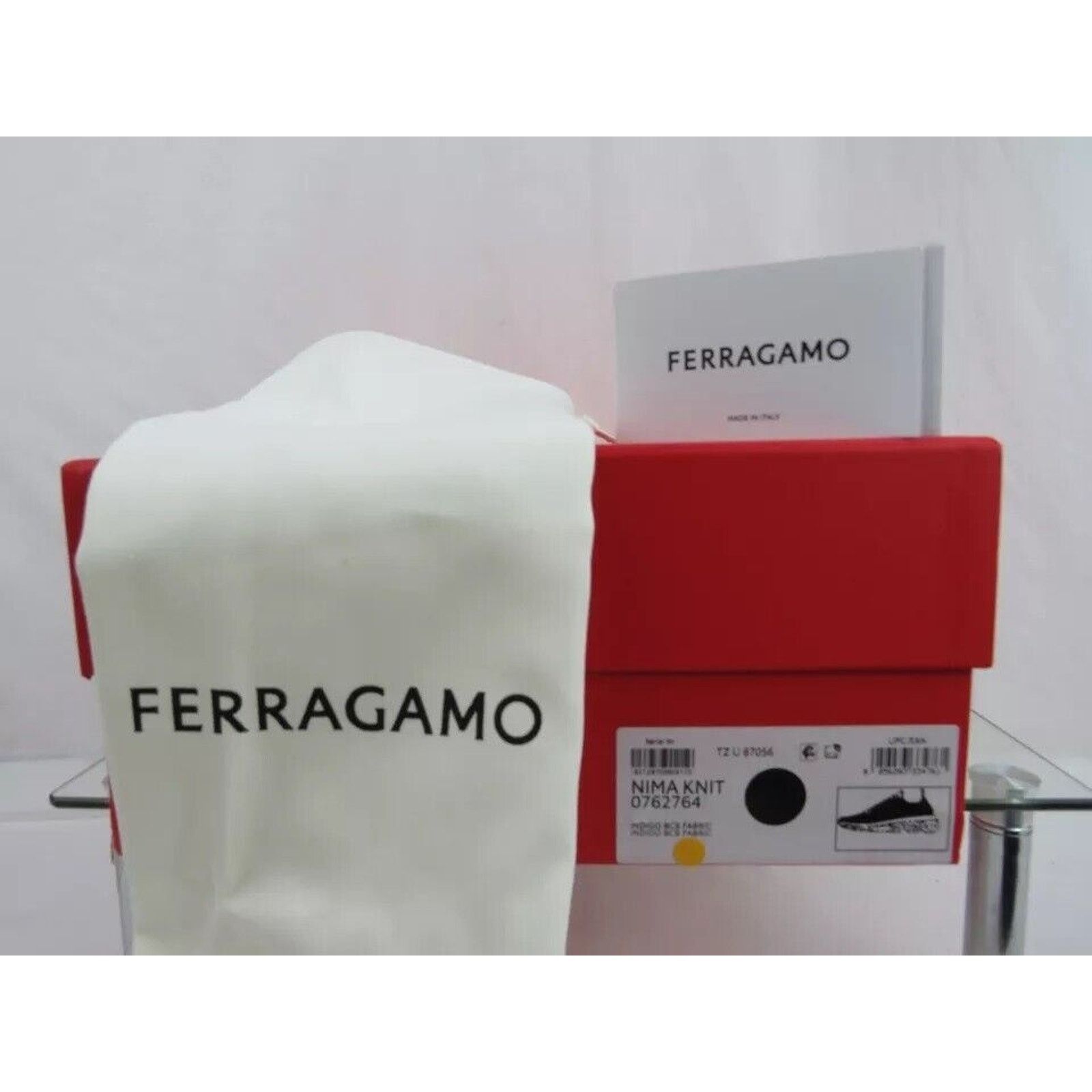 Salvatore Ferragamo FERRAGAMO DARK BLUE NIMA MESH LOGO LOW SNEAKERS 9 42 ITALY Size US 9 / EU 42 - 17 Thumbnail