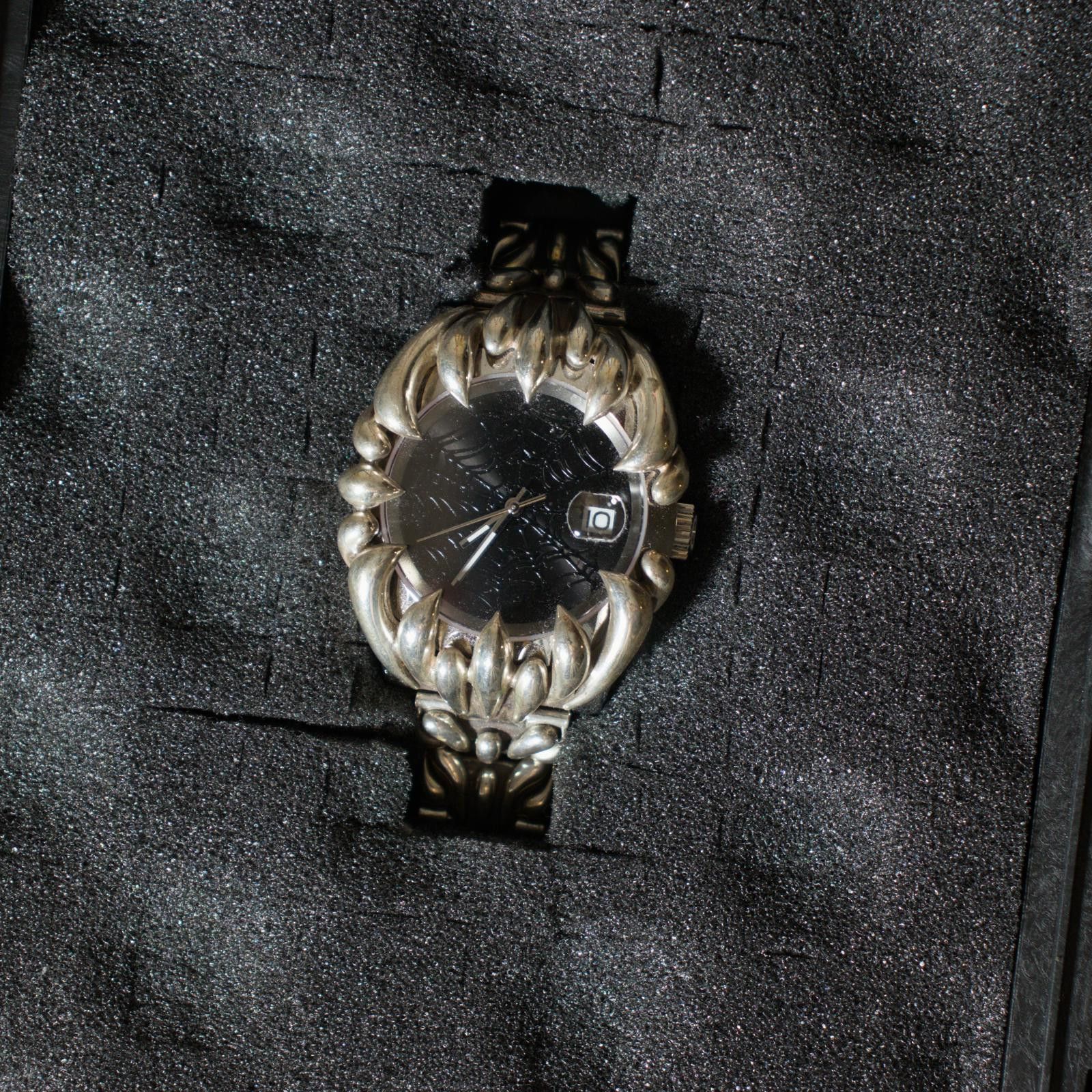 Alabaster Industries Alabaster Industries Black Spiderweb Silver Watch Size ONE SIZE - 6 Thumbnail