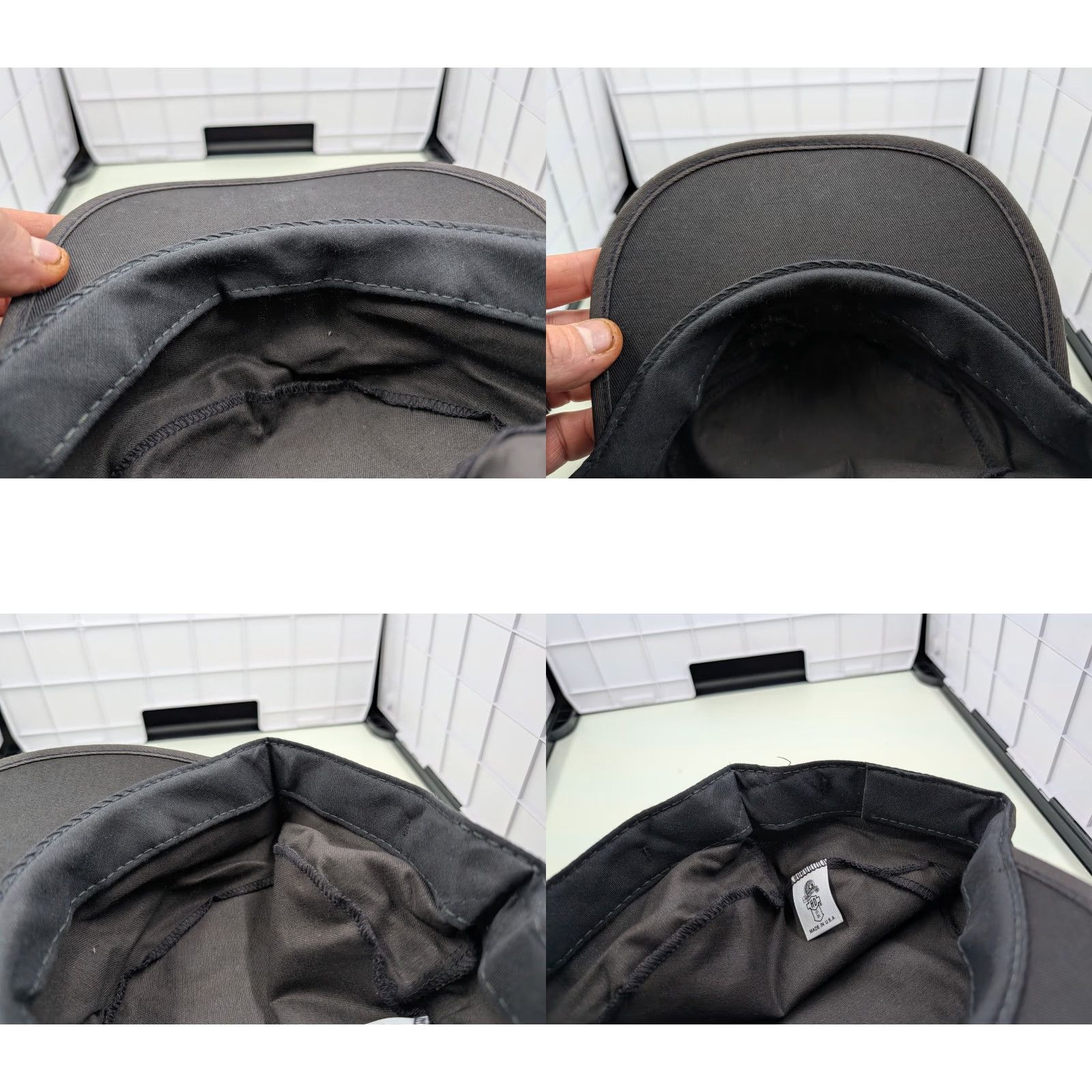 Harley Davidson VINTAGE Harley-Davidson Painters Hat Cap Aztec Pattern Black OSFM USA Made Unisex Adults One Size Painters Hat Biker Retro 70s 80s Deadstock Size ONE SIZE - 9 Thumbnail