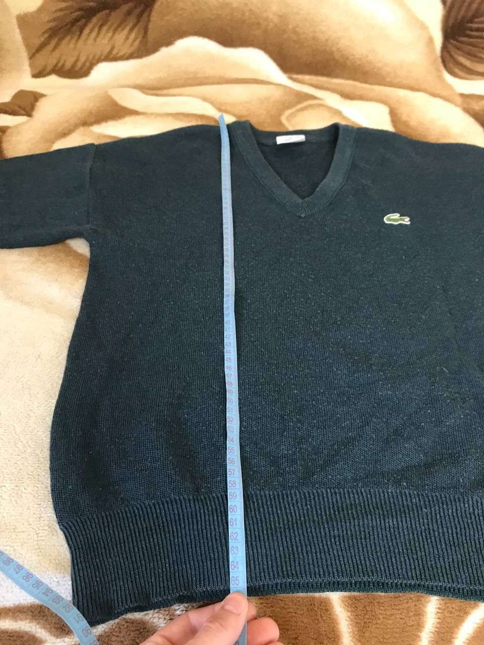 Lacoste 🔥 90s Lacoste Wool Sweater V Neck Old Money Knit Cardigan Size US M / EU 48-50 / 2 - 9 Thumbnail