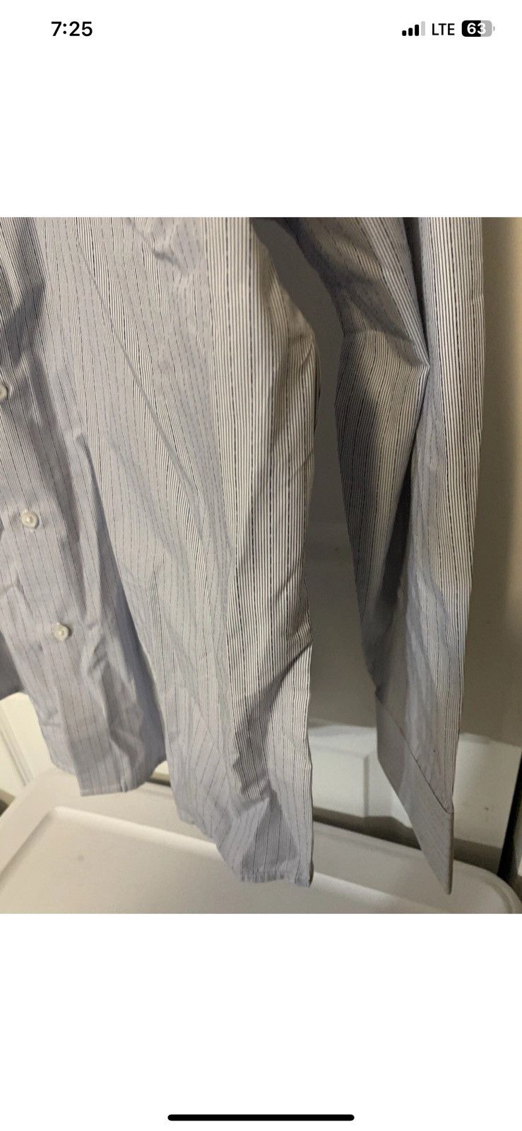 Structure Vintage 80s Structure Mens Sz XXL Button Shirt Blue Striped Size US XXL / EU 58 / 5 - 6 Thumbnail