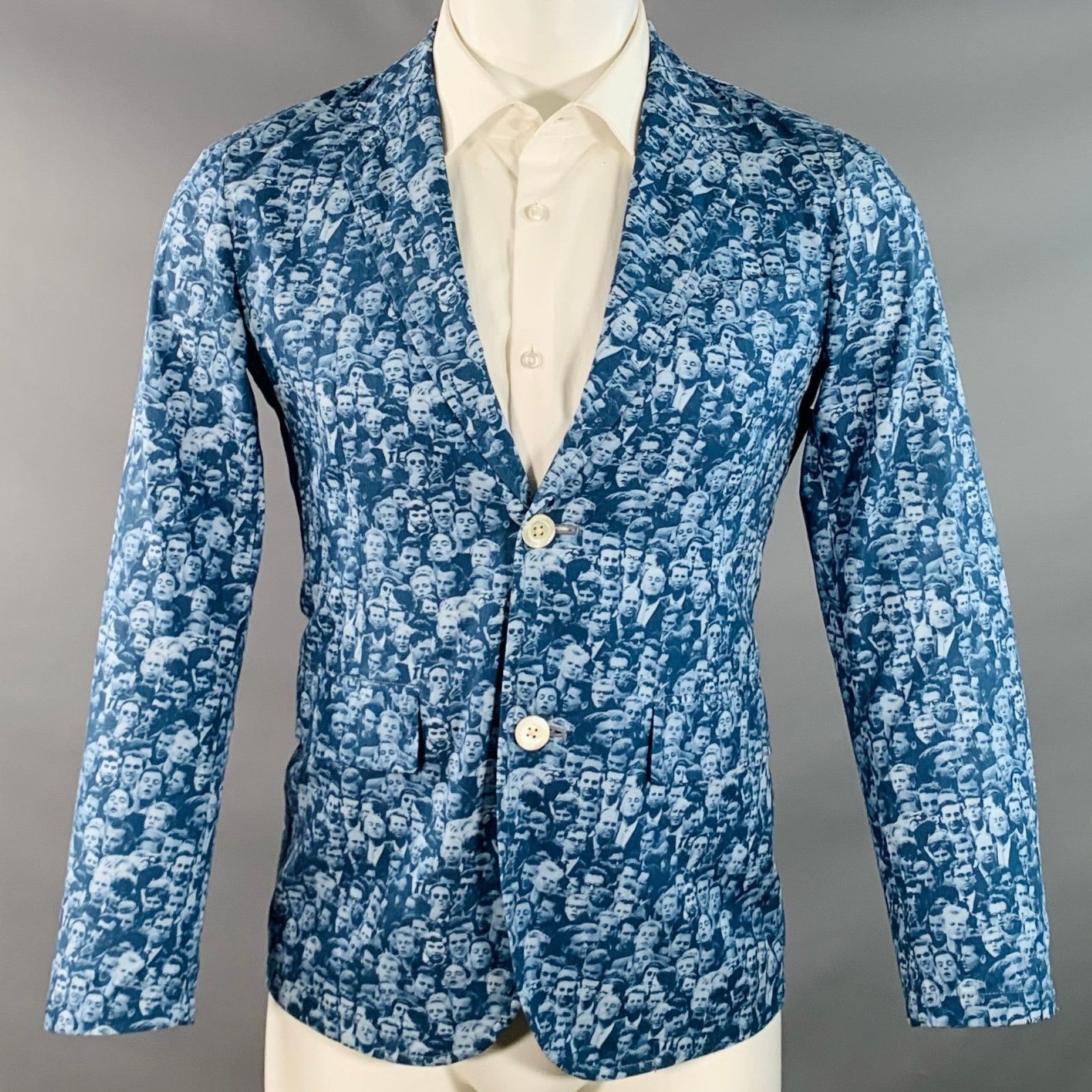 Ts(S) TS (S) Size S Regular Cotton Figures Notch Lapel Sport Coat Size 38R - 1 Thumbnail