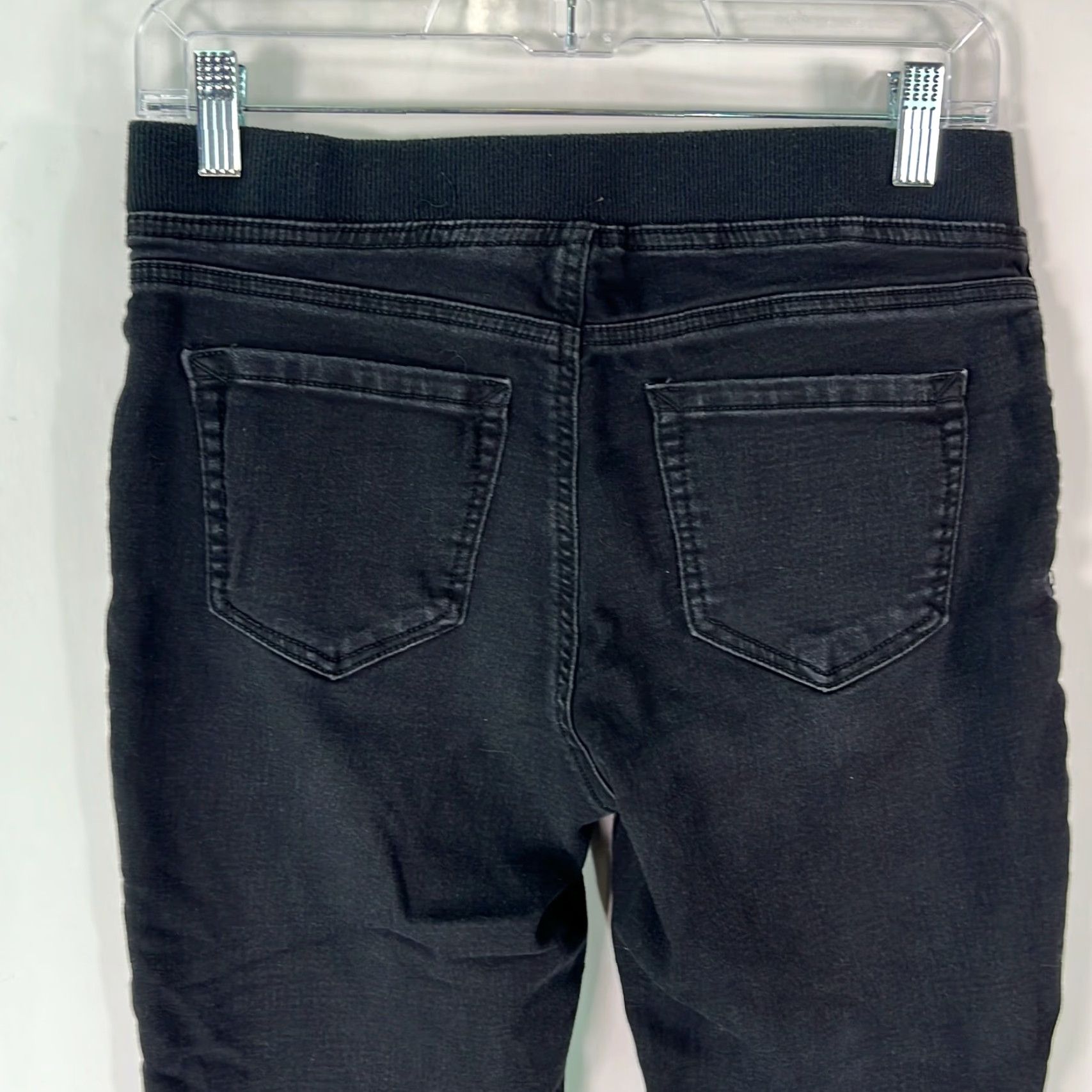 Vintage NO Boundaries NOBO Womens Black Low Rise Pull On Jeggings Jeans M 8-10 Size 32" / US 10 / IT 46 - 4 Thumbnail