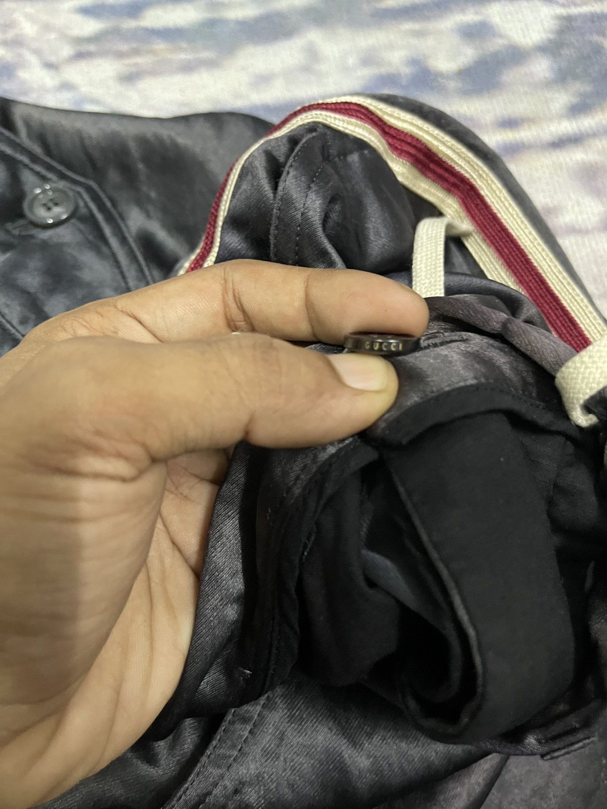 Gucci GUCCI SILK SIDE STRIPES FADED PANTS RARE Size US 29 - 11 Thumbnail