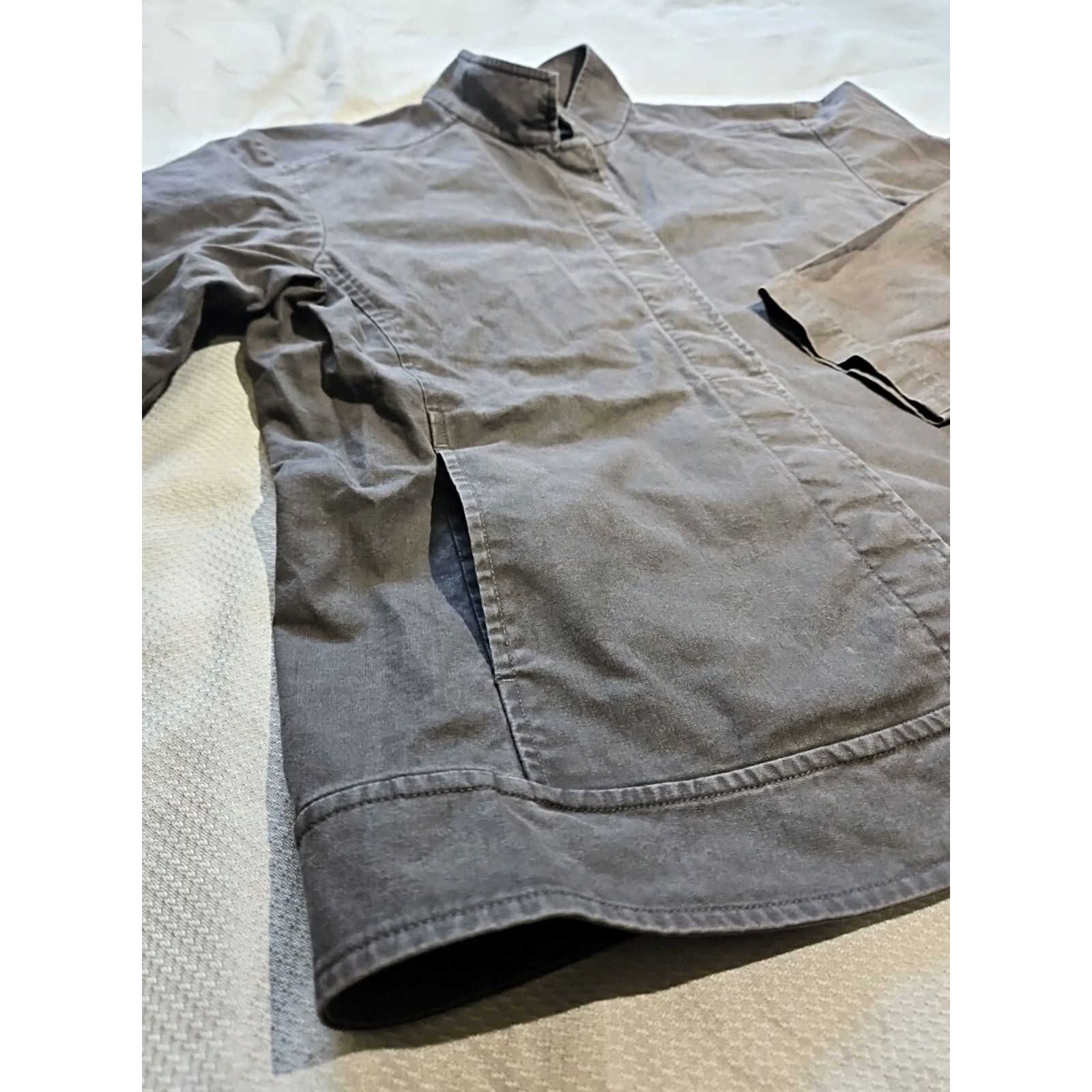 Eileen Fisher Eileen Fisher Jacket Womens Medium Black Chambray Snap Lightweight Shacket Top Size M / US 6-8 / IT 42-44 - 7 Thumbnail