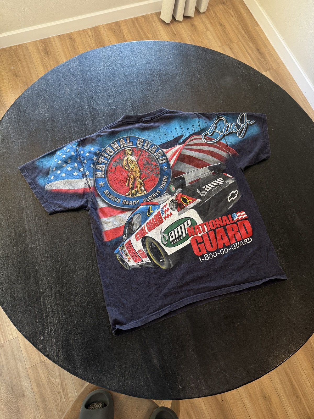 NASCAR Vintage NASCAR Dale Jr. National Guard T-Shirt Size US XL / EU 56 / 4 - 3 Thumbnail