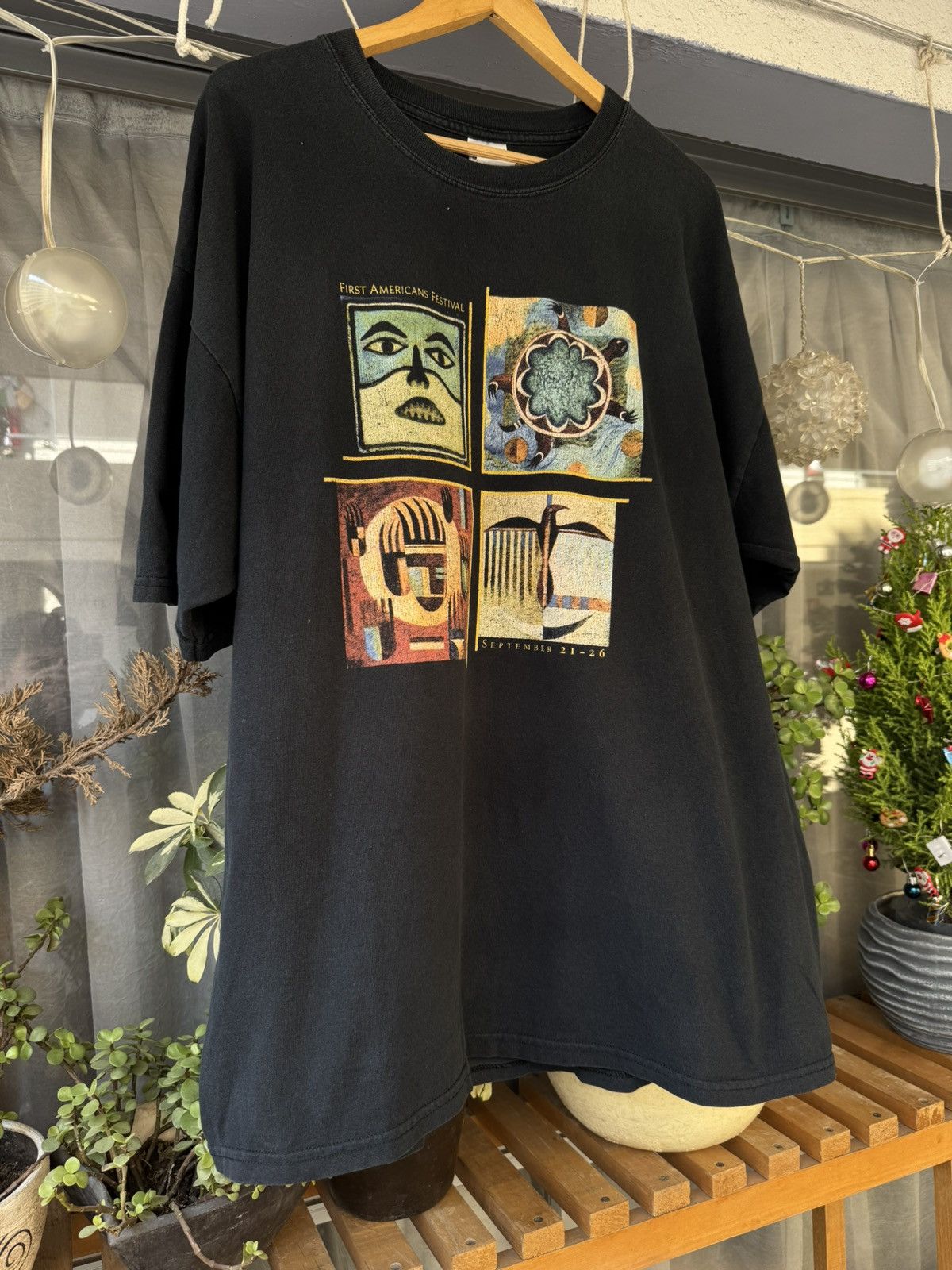 Vintage Vintage 90's Museum of the American Indian art tee Size US XXL / EU 58 / 5 - 4 Thumbnail