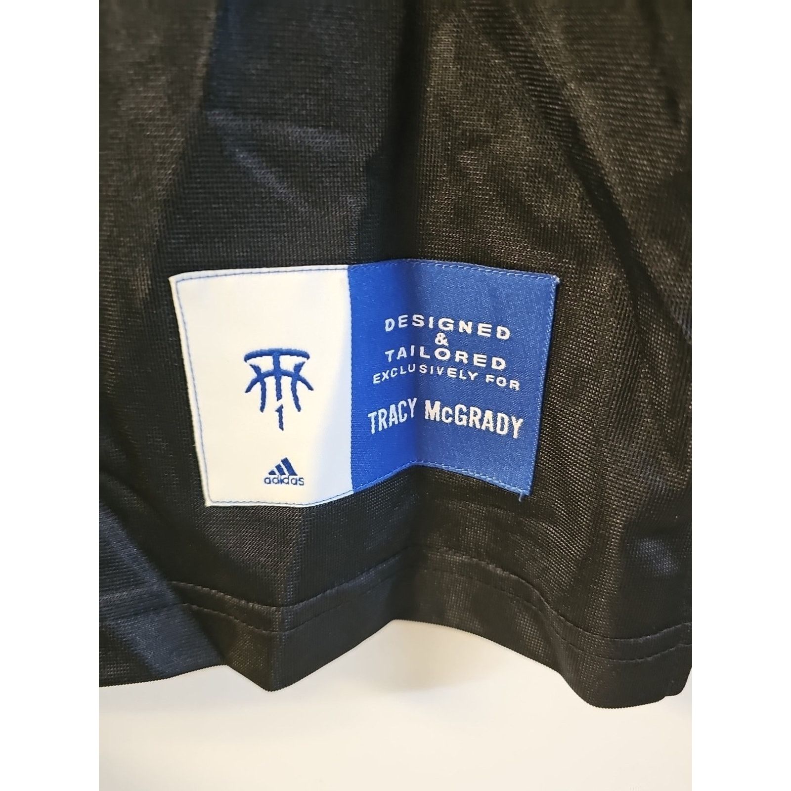 Adidas Adidas Designed Exclusively Tracy McGrady Black Jersey Sz M Size US M / EU 48-50 / 2 - 3 Thumbnail