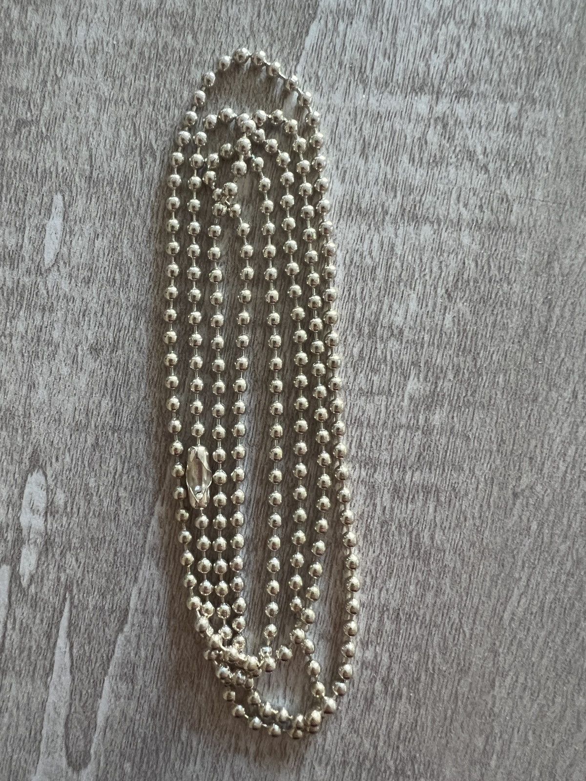 CHROME HEARTS 青っぽく SILVER BALL CHAIN NECKLACE シルバー