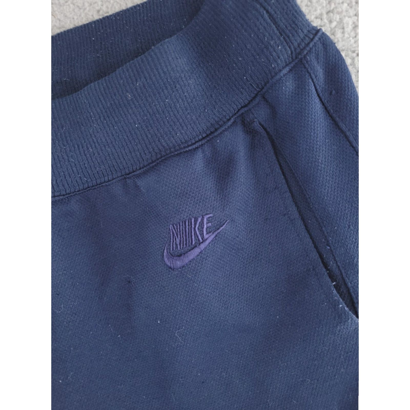 Nike VINTAGE Nike Sweatpants Mens Large Blue Navy Relaxed Retro Size US 33 - 3 Thumbnail