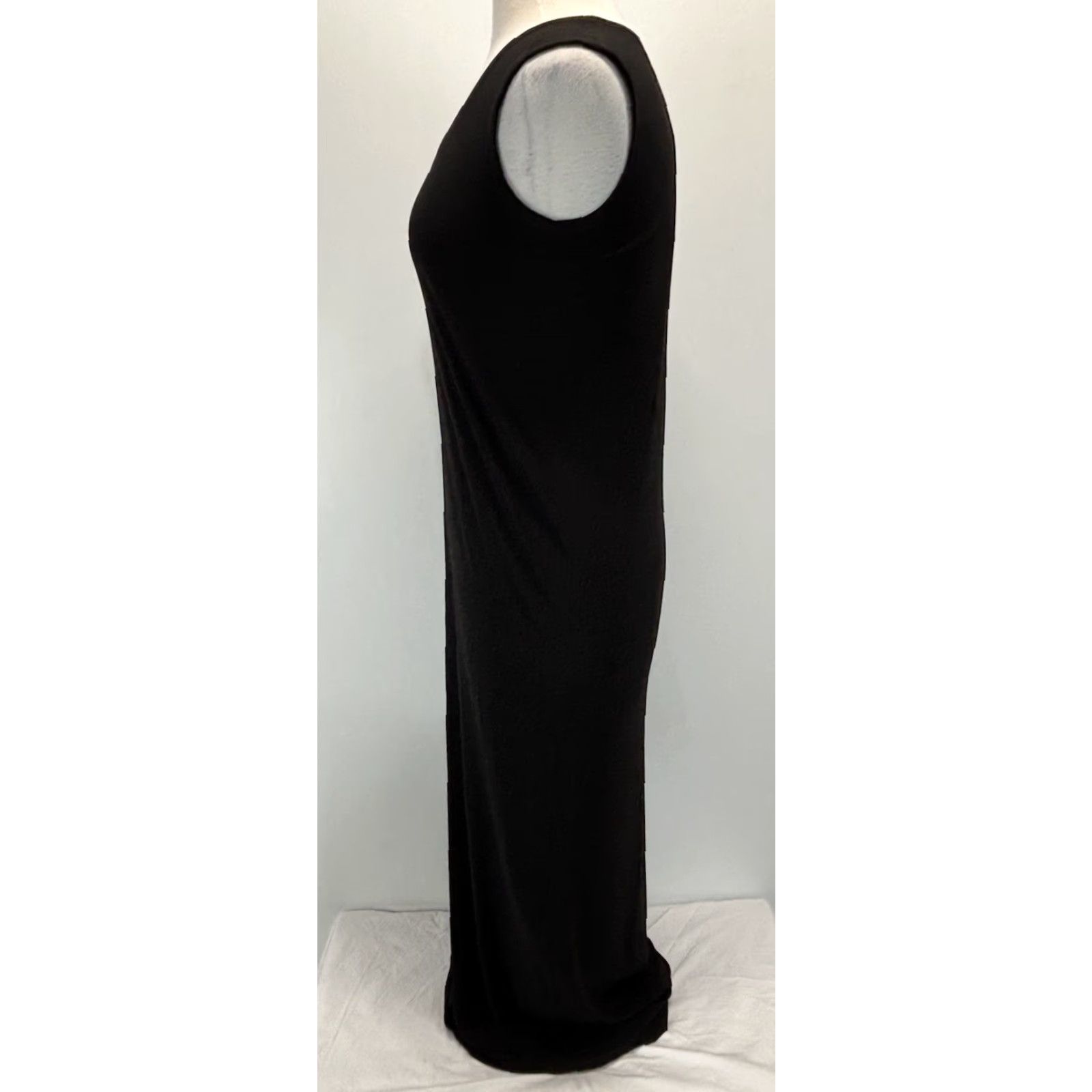 Norma Kamali Norma Kamali Kulture Dress Womens XS Black Maxi Sheath Sleeveless Stretch Size XS / US 0-2 / IT 36-38 - 2 Thumbnail