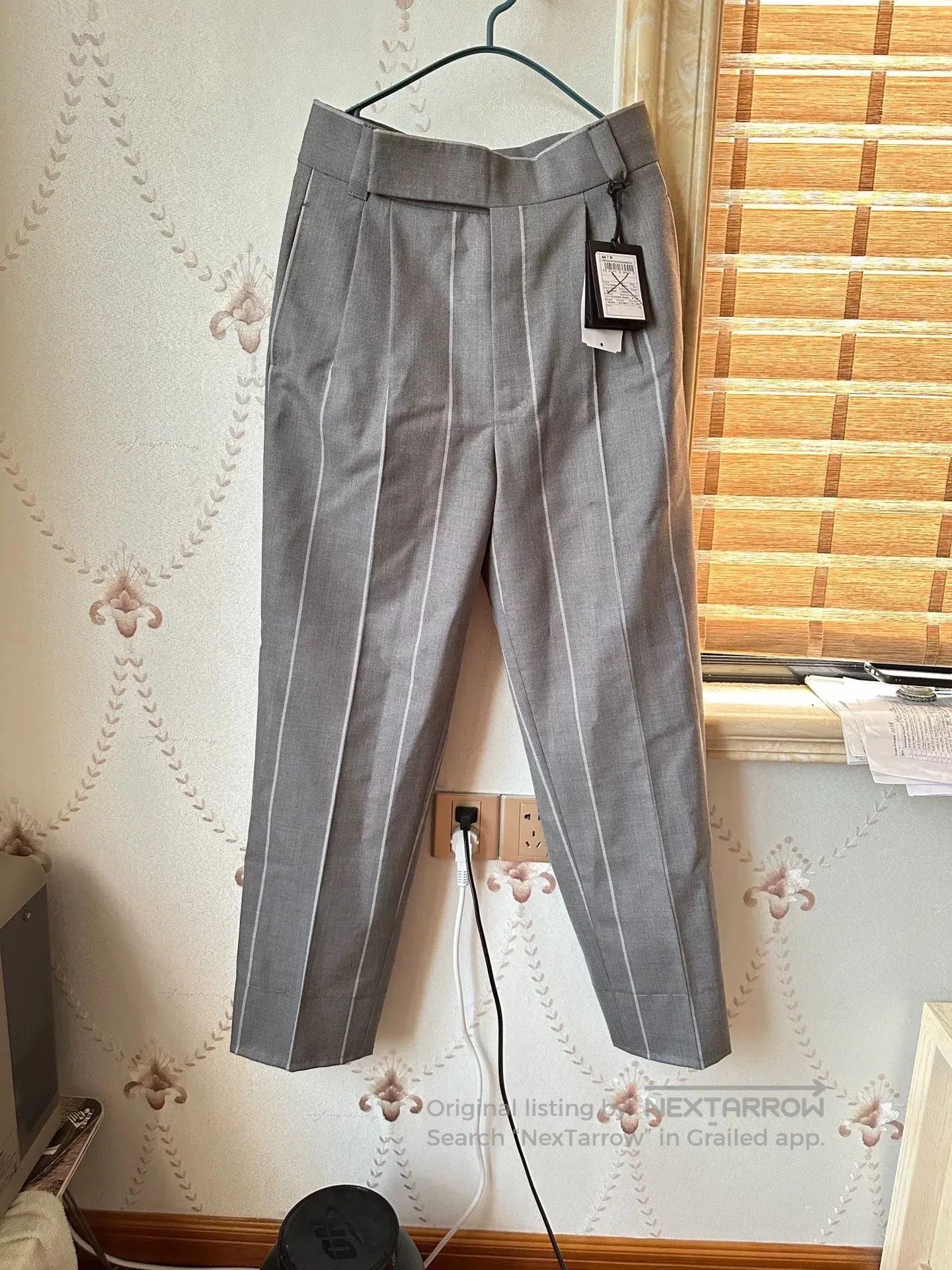 Fear of God Fear of God x Zegna Gray Striped Trousers. Size US 28 / EU 44 - 1 Thumbnail