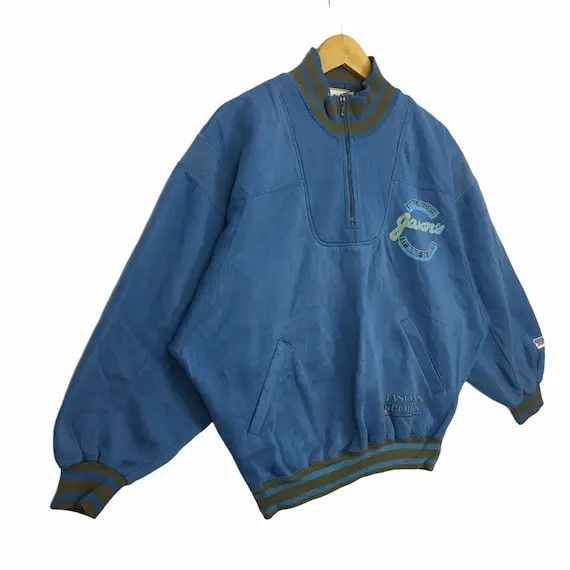 MLB Vtg 80' JASON'S ITS PRIVATE Baseball Varsity Jacket Cardigan Size US L / EU 52-54 / 3 - 3 Thumbnail