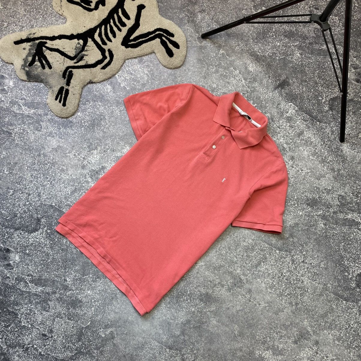 Luxury Yves Saint Lauren Small logo y2k vintage polo