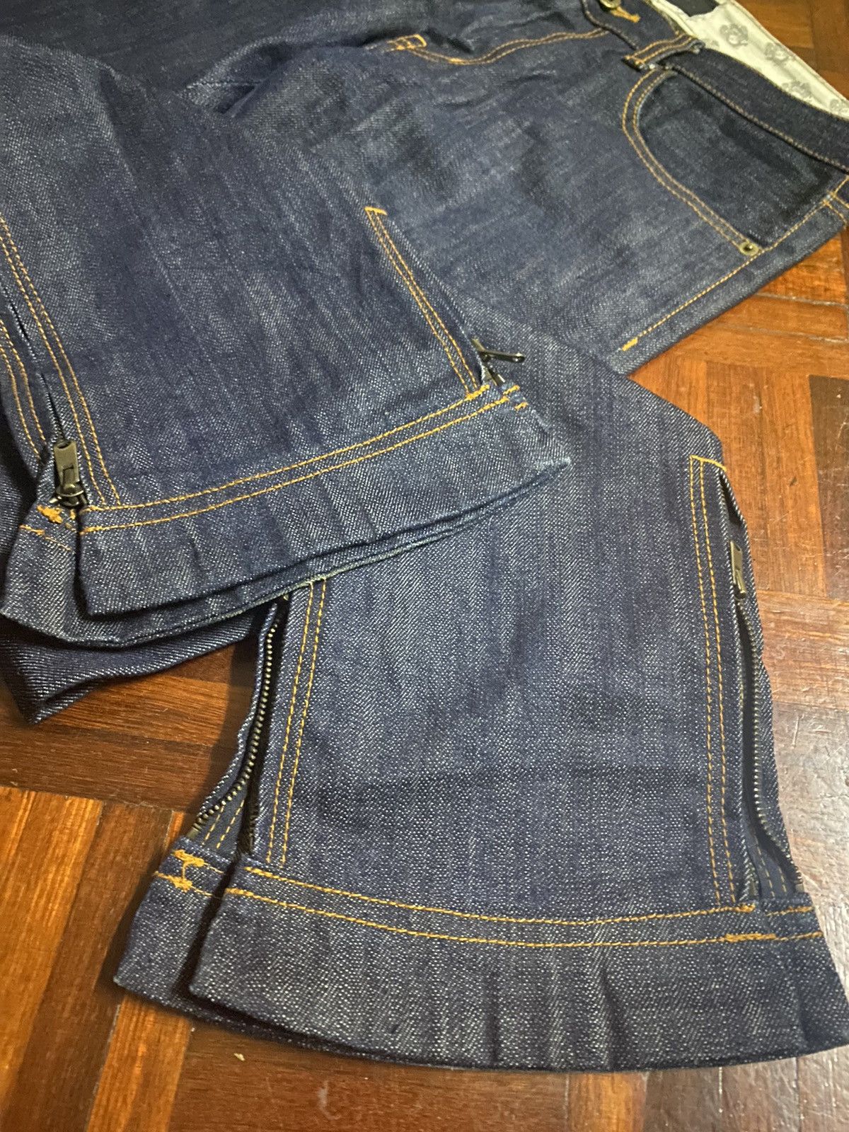 Hysteric Glamour × Japanese Brand × Vintage Flare jeans zipper Rico japan Boot cut zip Size US 32 / EU 48 - 4 Thumbnail