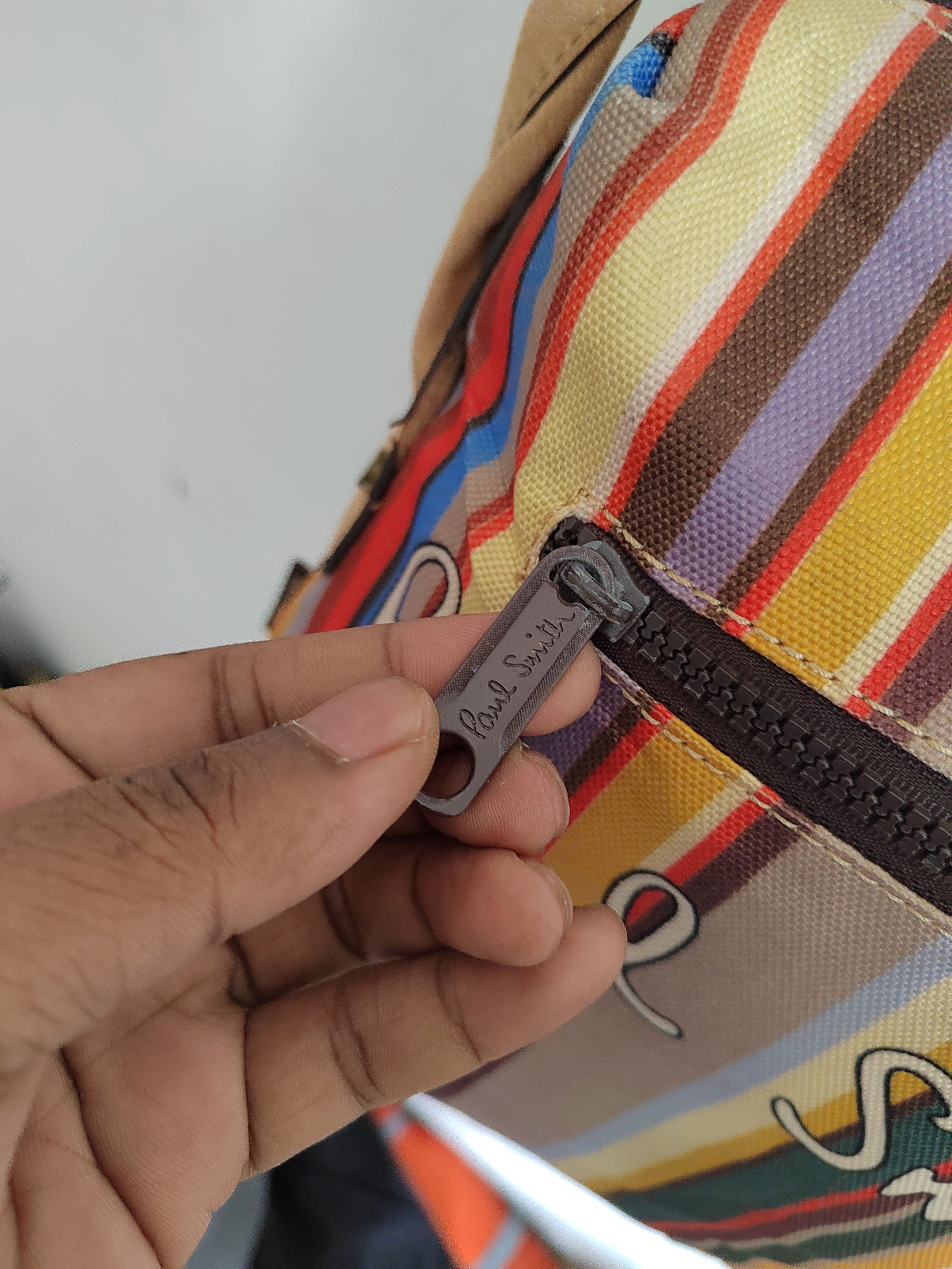 Designer × Paul Smith × Vintage Paul Smith Multicolour Stripes Canvas Bag Size ONE SIZE - 6 Thumbnail