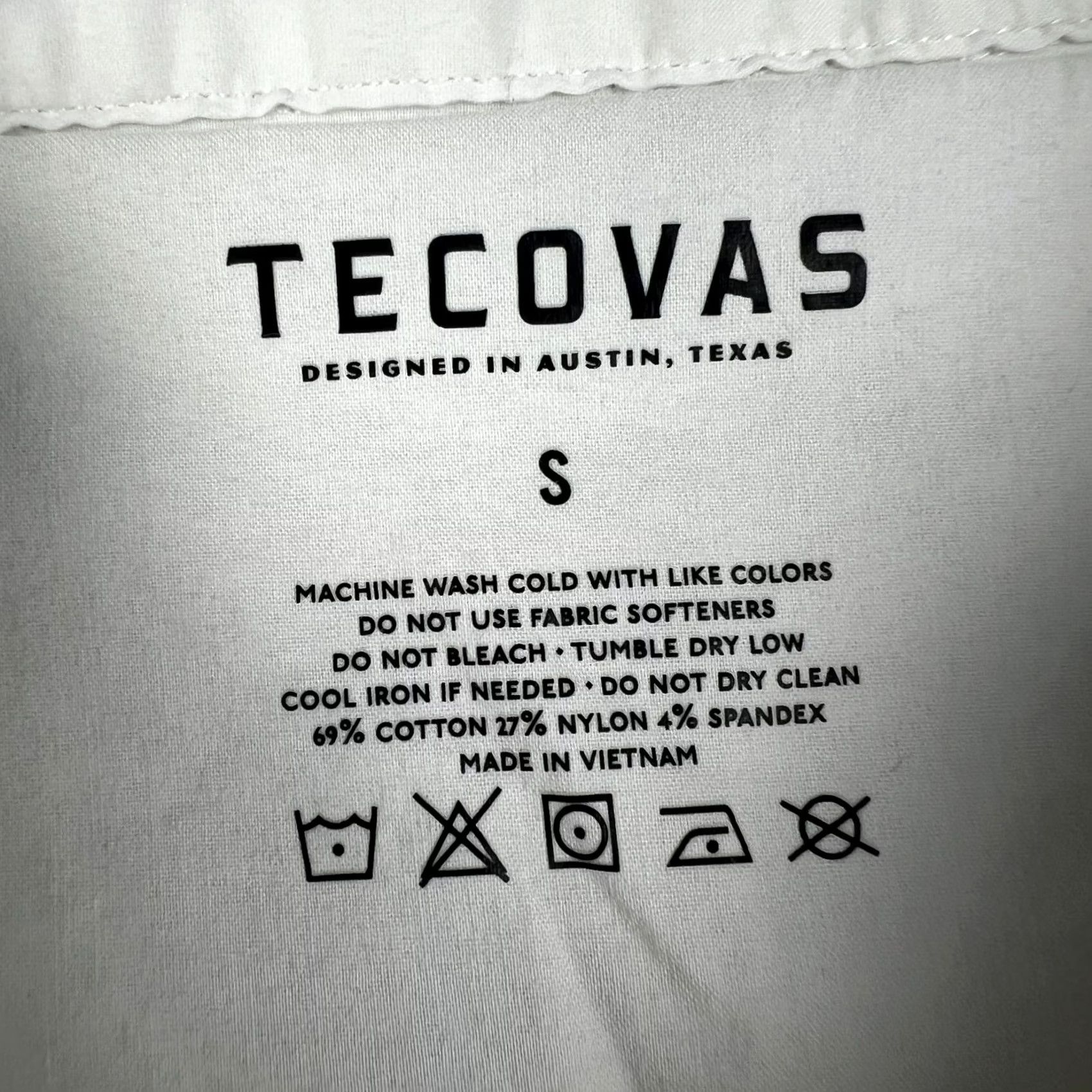 Tecovas Tecovas Pearl Snap Button Shirt Small Mens White Western Rodeo Size US S / EU 44-46 / 1 - 3 Thumbnail