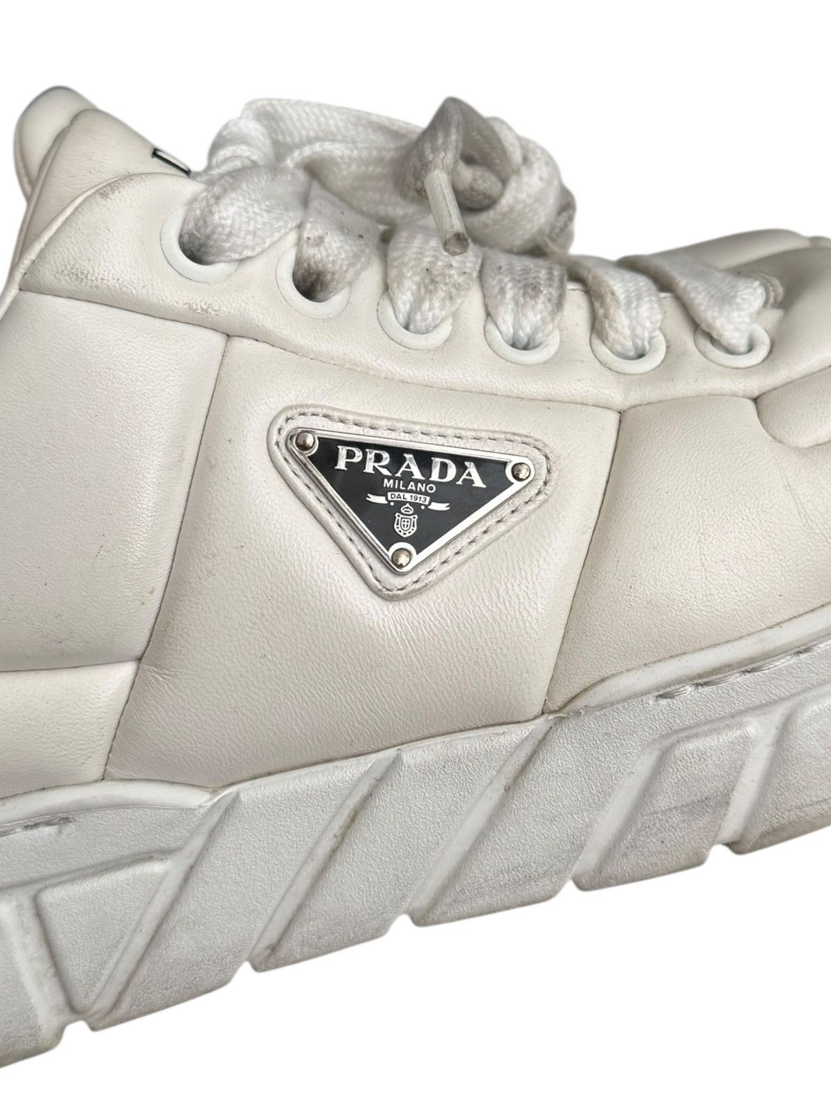 Prada Nappa Leather Puffy Padded Leather Shoe Size US 10 / EU 43 - 3 Thumbnail