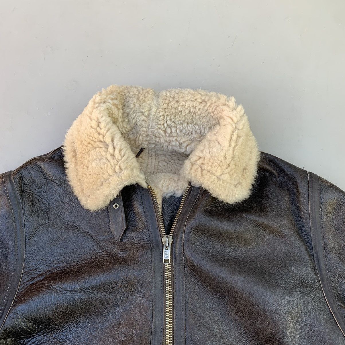 Leather sheepskin jacket leather vintage rare women’s 16 Size XL / US 12-14 / IT 48-50 - 6 Thumbnail