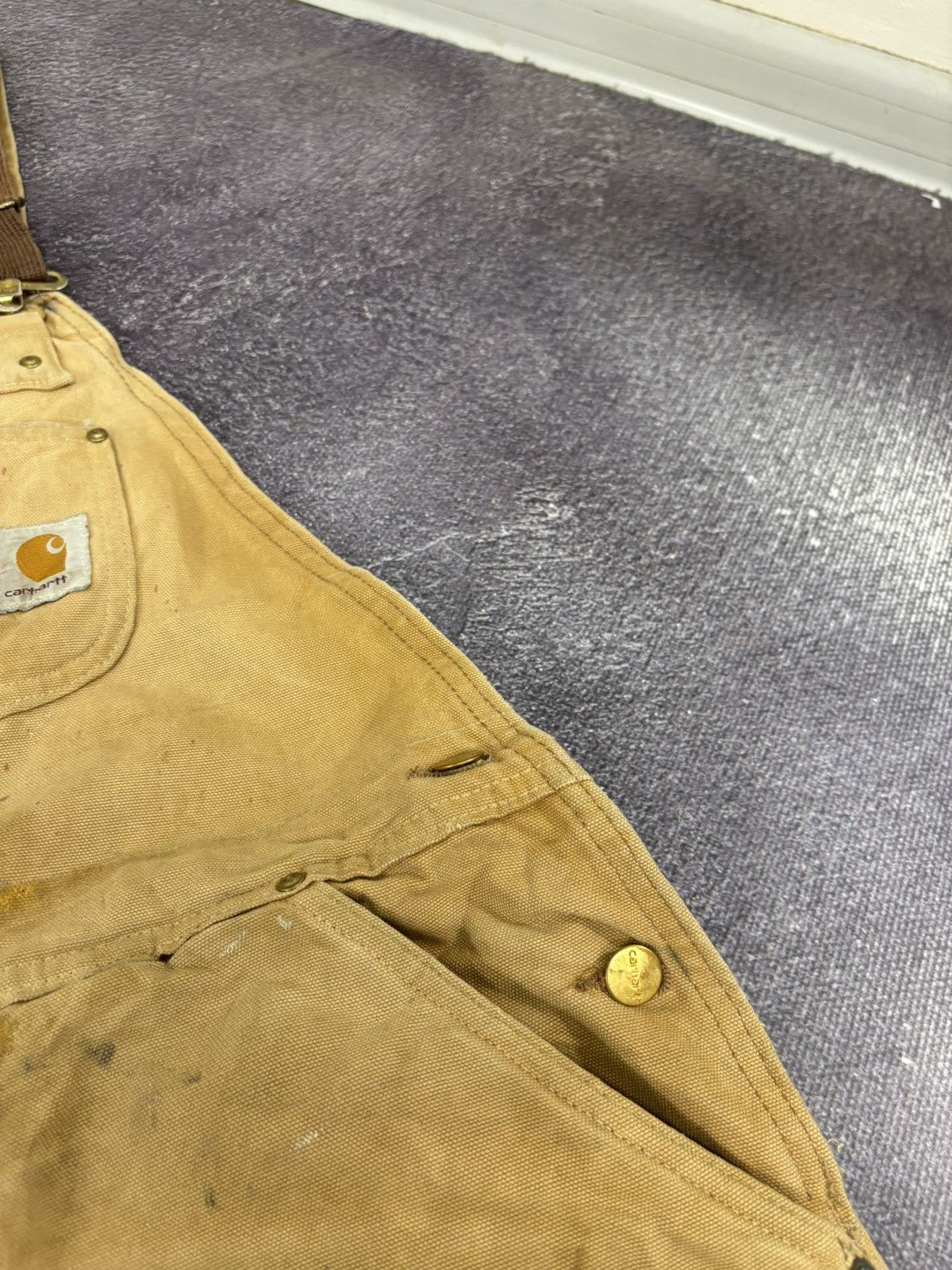 Carhartt Vintage 90s Carhartt Double Knee USA Work Dungaree Overall Size US 34 / EU 50 - 13 Thumbnail